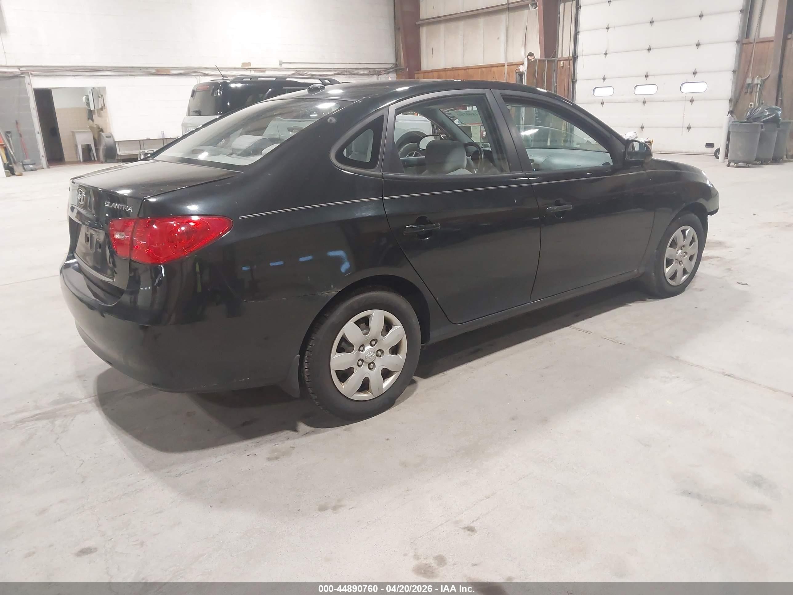 2007 Hyundai Elantra Gls/limited/se Black vin: KMHDU46D07U221250