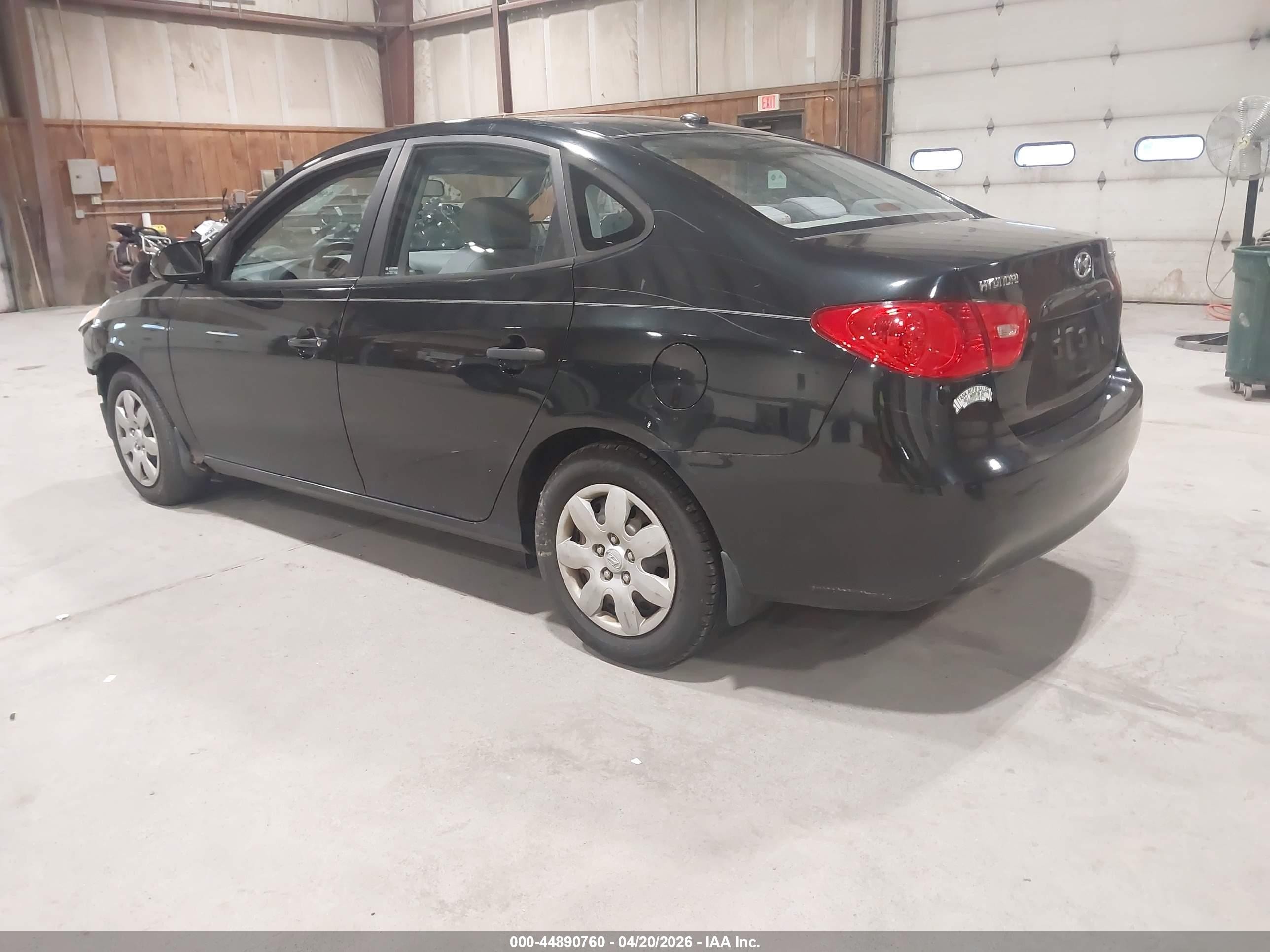 2007 Hyundai Elantra Gls/limited/se Black vin: KMHDU46D07U221250