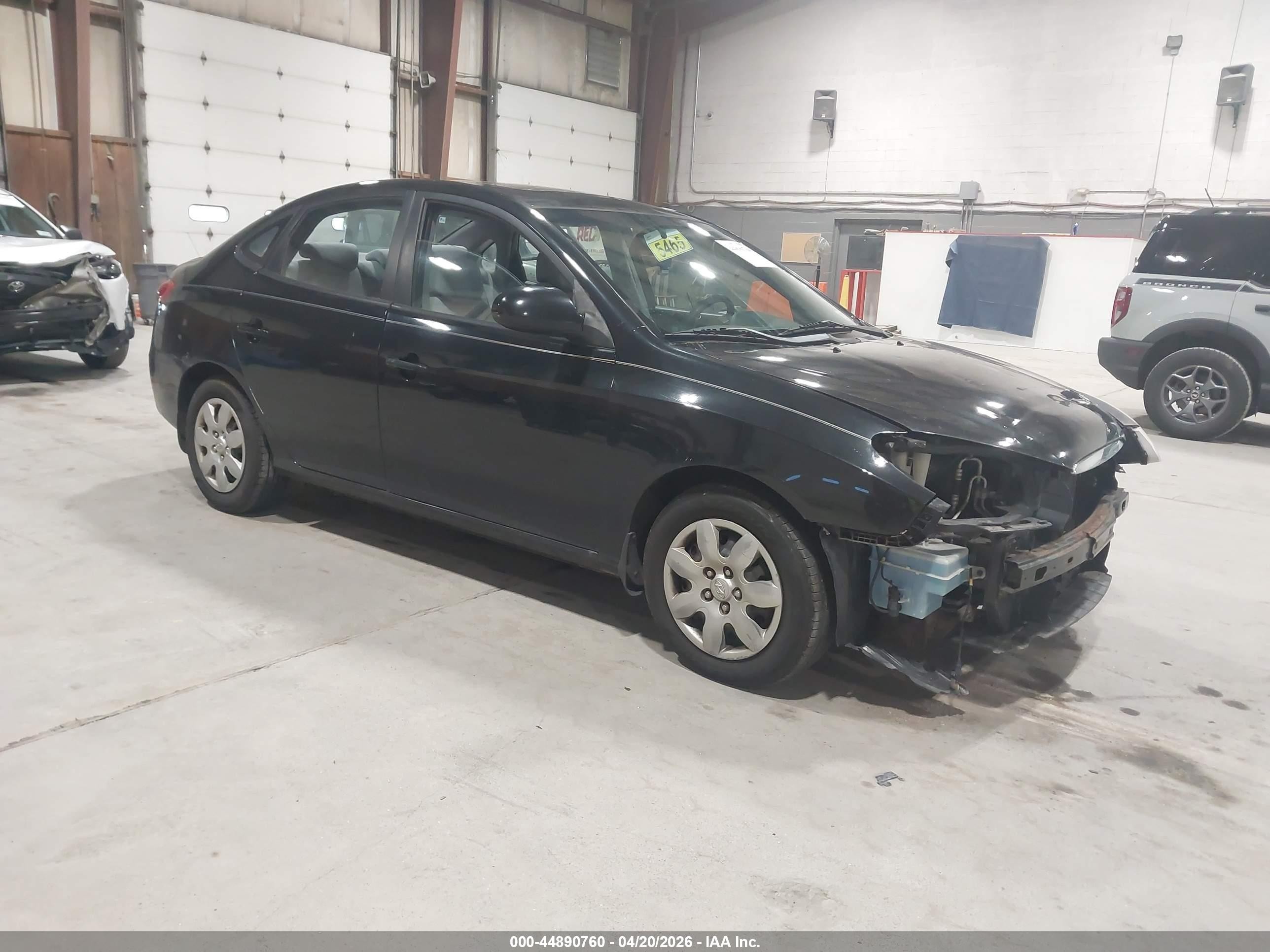 2007 Hyundai Elantra Gls/limited/se Black vin: KMHDU46D07U221250