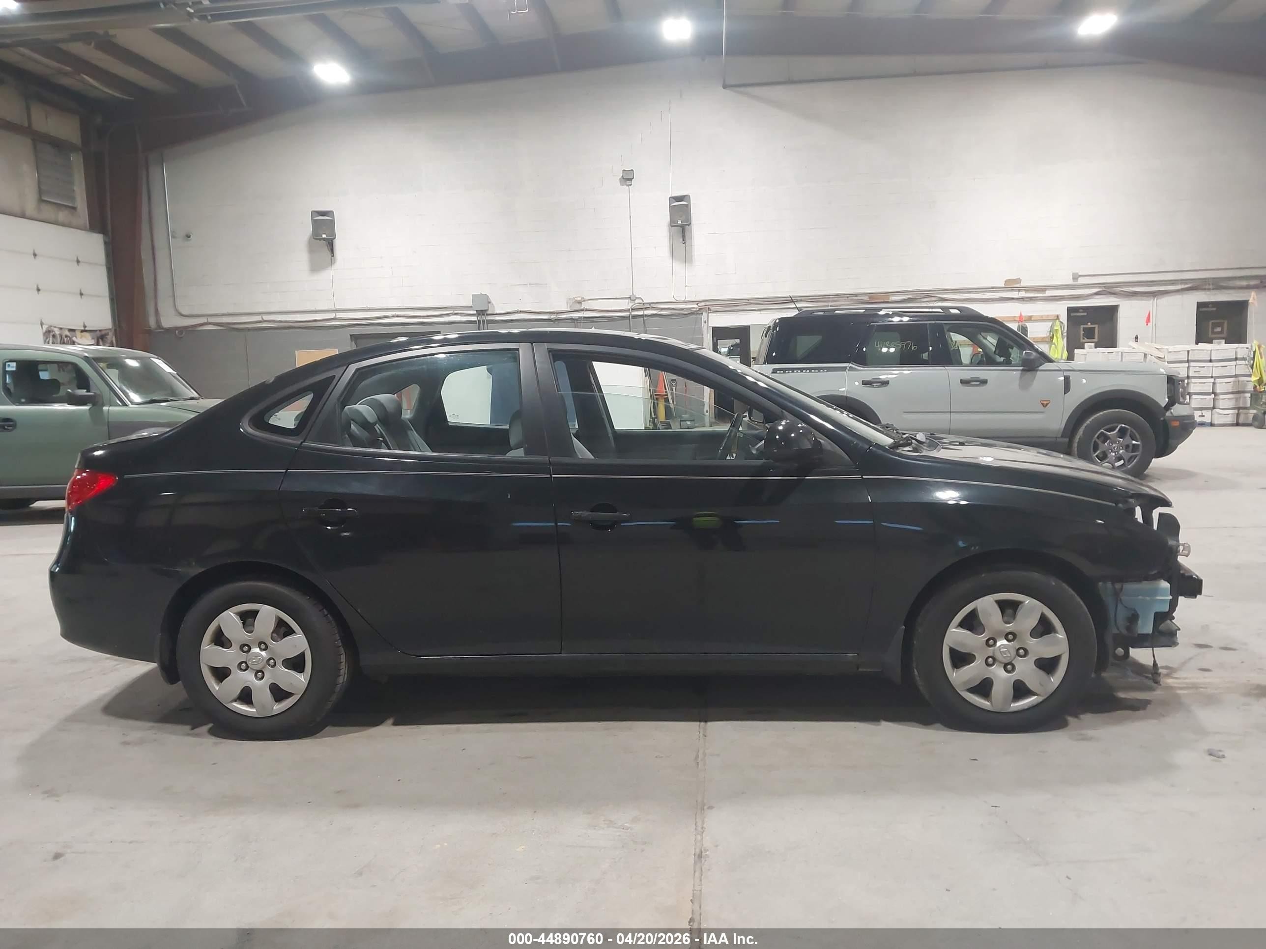 2007 Hyundai Elantra Gls/limited/se Black vin: KMHDU46D07U221250