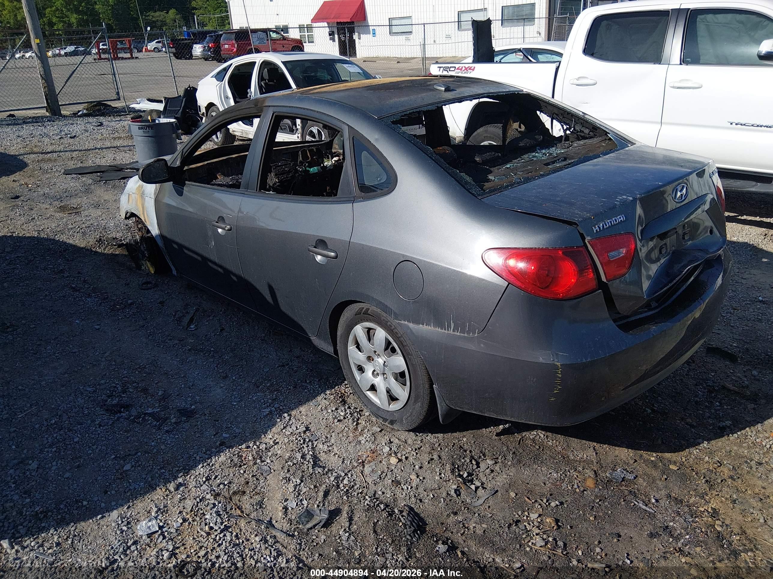 2007 Hyundai Elantra Gls/limited/se Gray vin: KMHDU46D07U253552