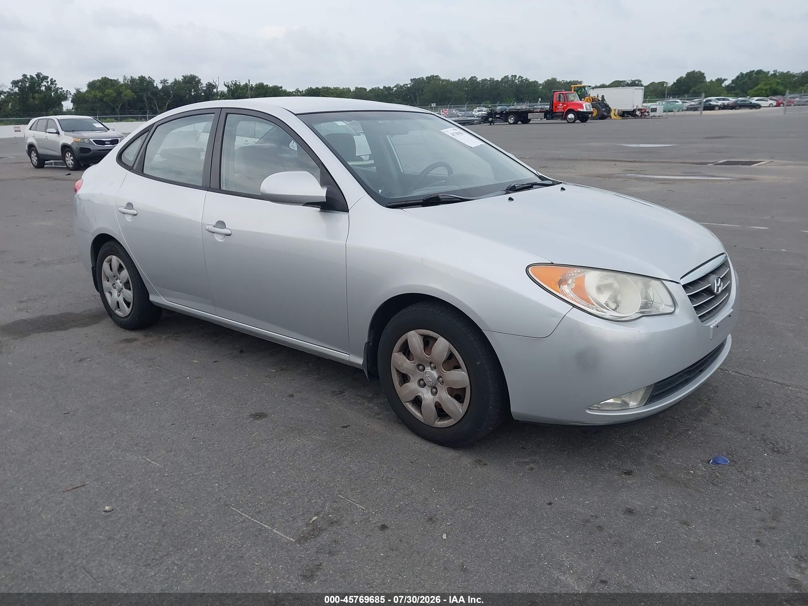 2007 Hyundai Elantra Gls/ltd/se Silver vin: KMHDU46D07U269590