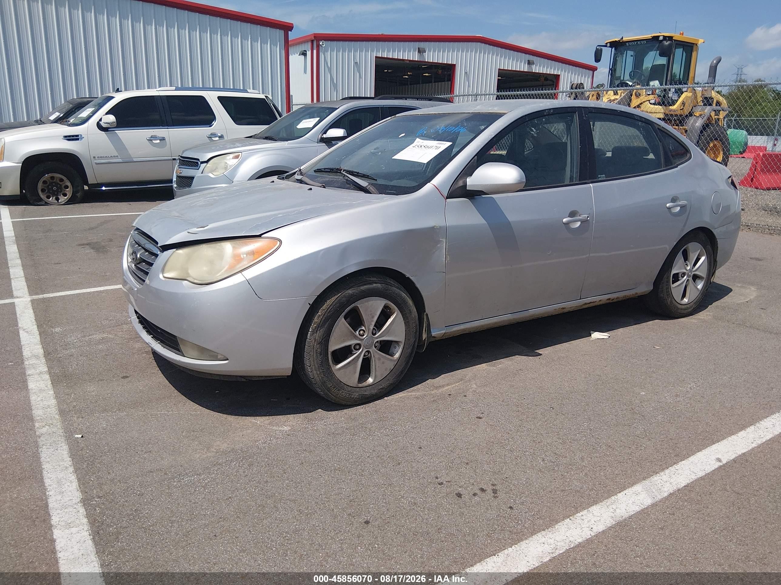 2008 Hyundai Elantra Gls/se Silver vin: KMHDU46D08U298671