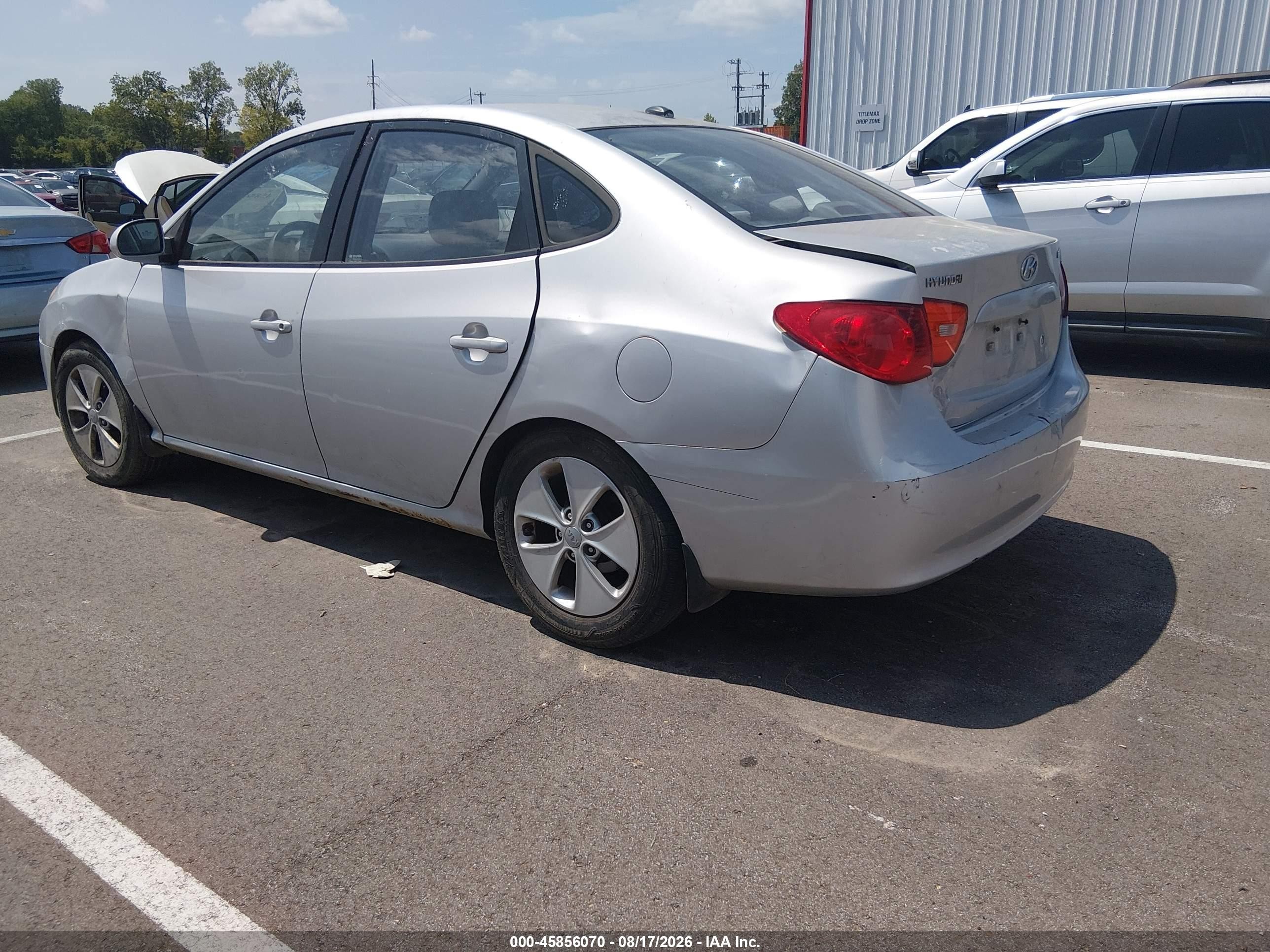 2008 Hyundai Elantra Gls/se Silver vin: KMHDU46D08U298671
