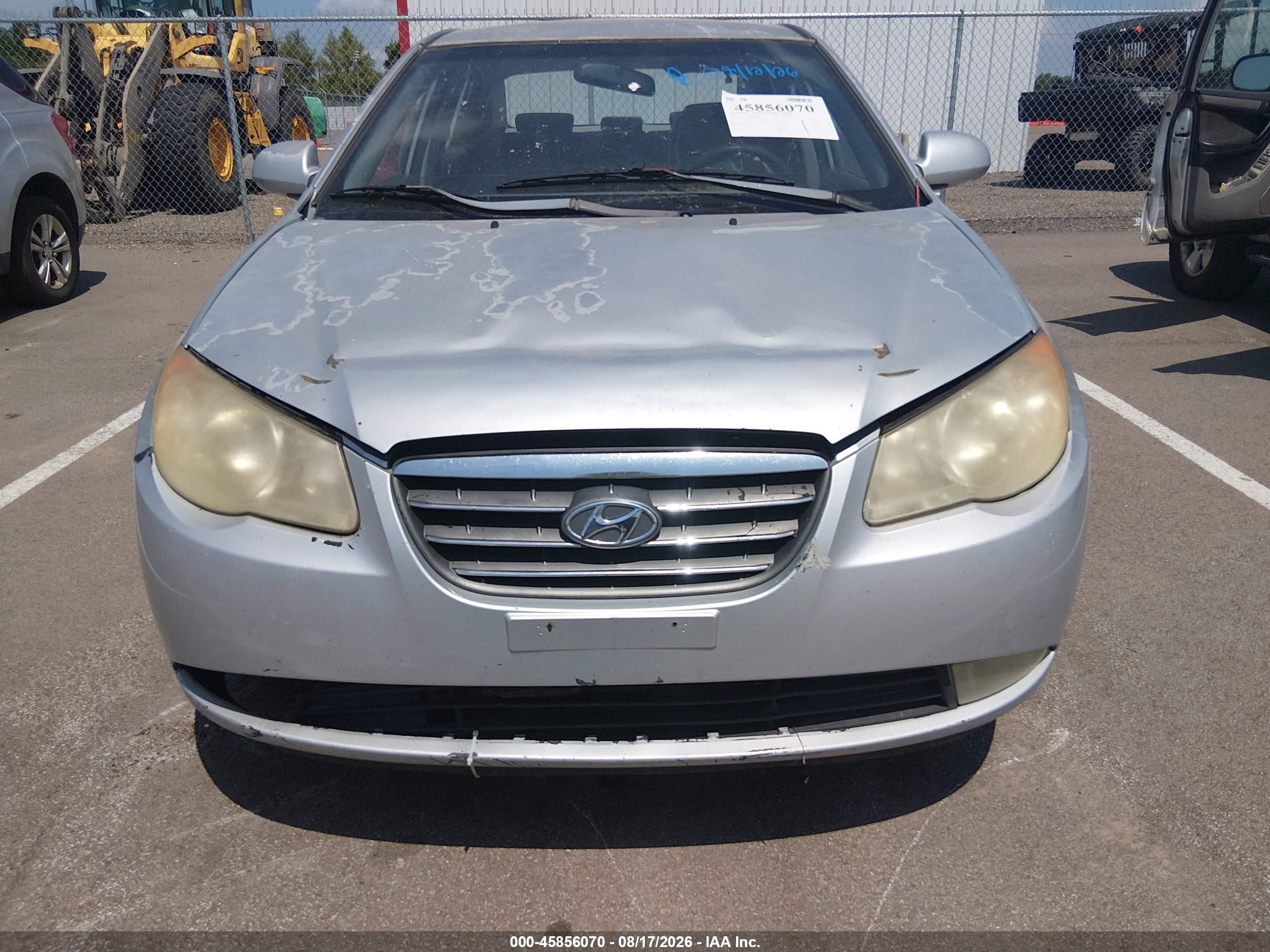 2008 Hyundai Elantra Gls/se Silver vin: KMHDU46D08U298671