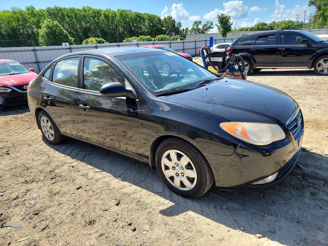 2008 Hyundai Elantra Black vin: KMHDU46D08U352051