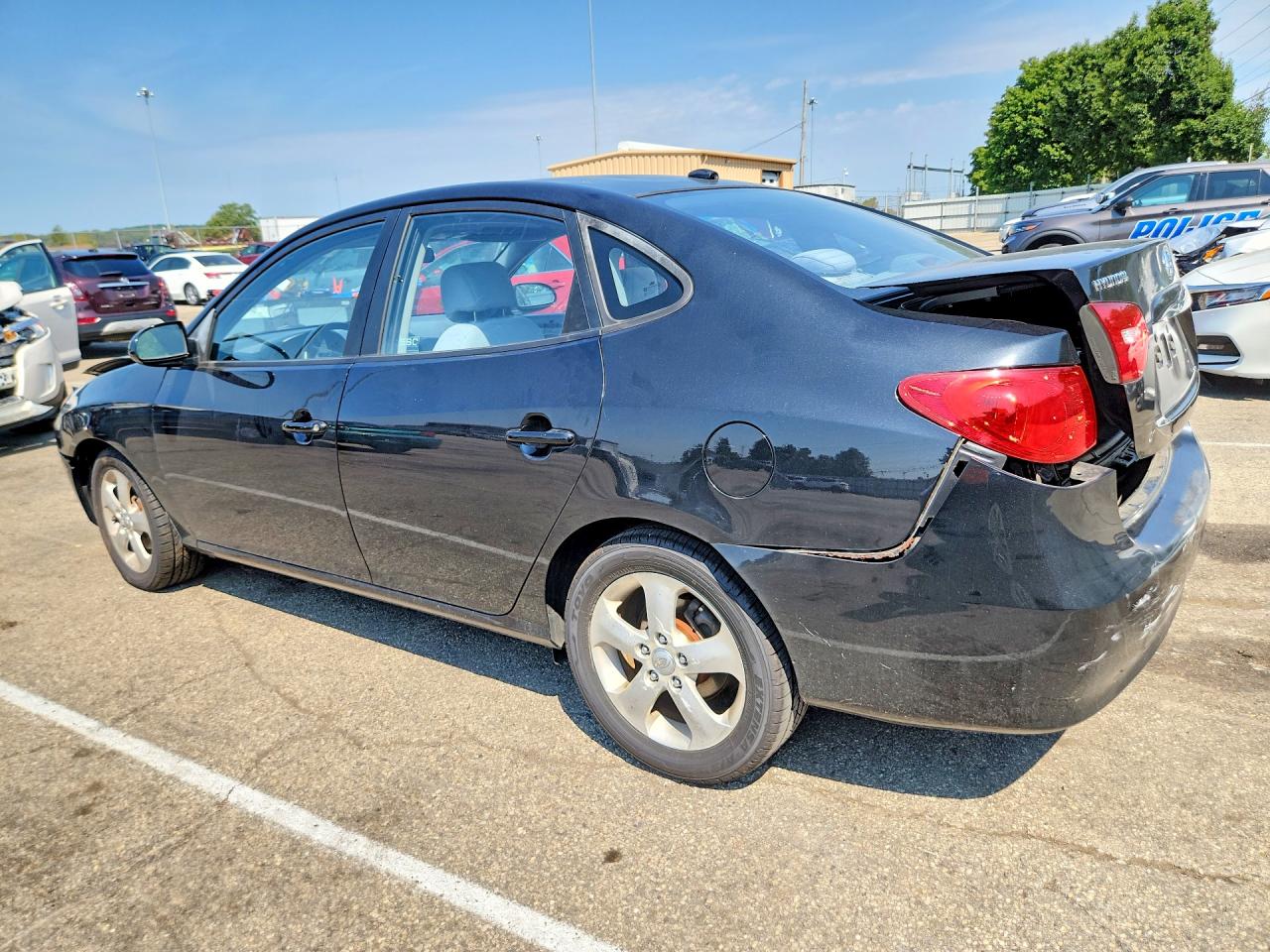 2008 Hyundai Elantra Gls Black vin: KMHDU46D08U359503