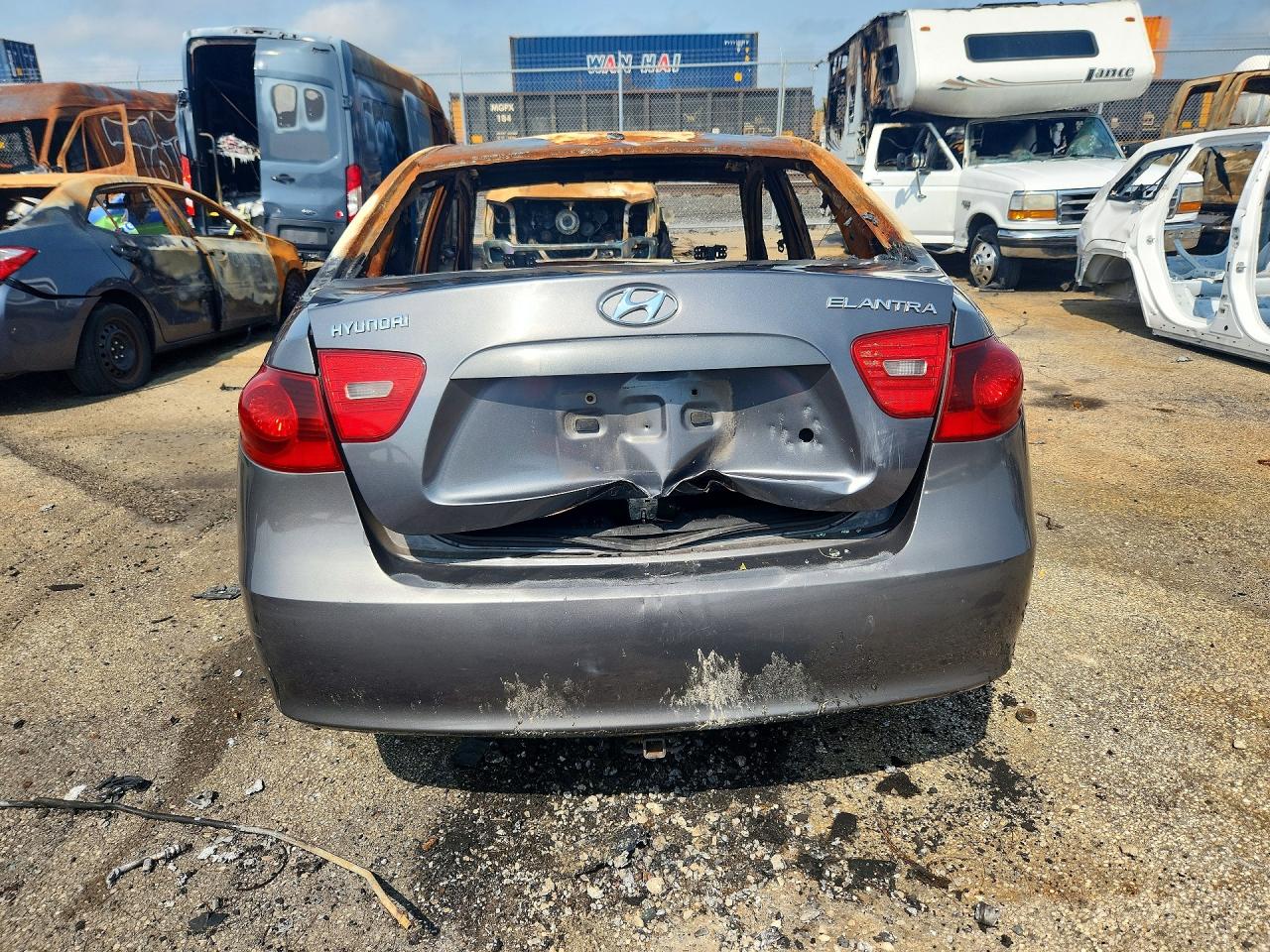 2008 Hyundai Elantra Gls Gray vin: KMHDU46D08U364068