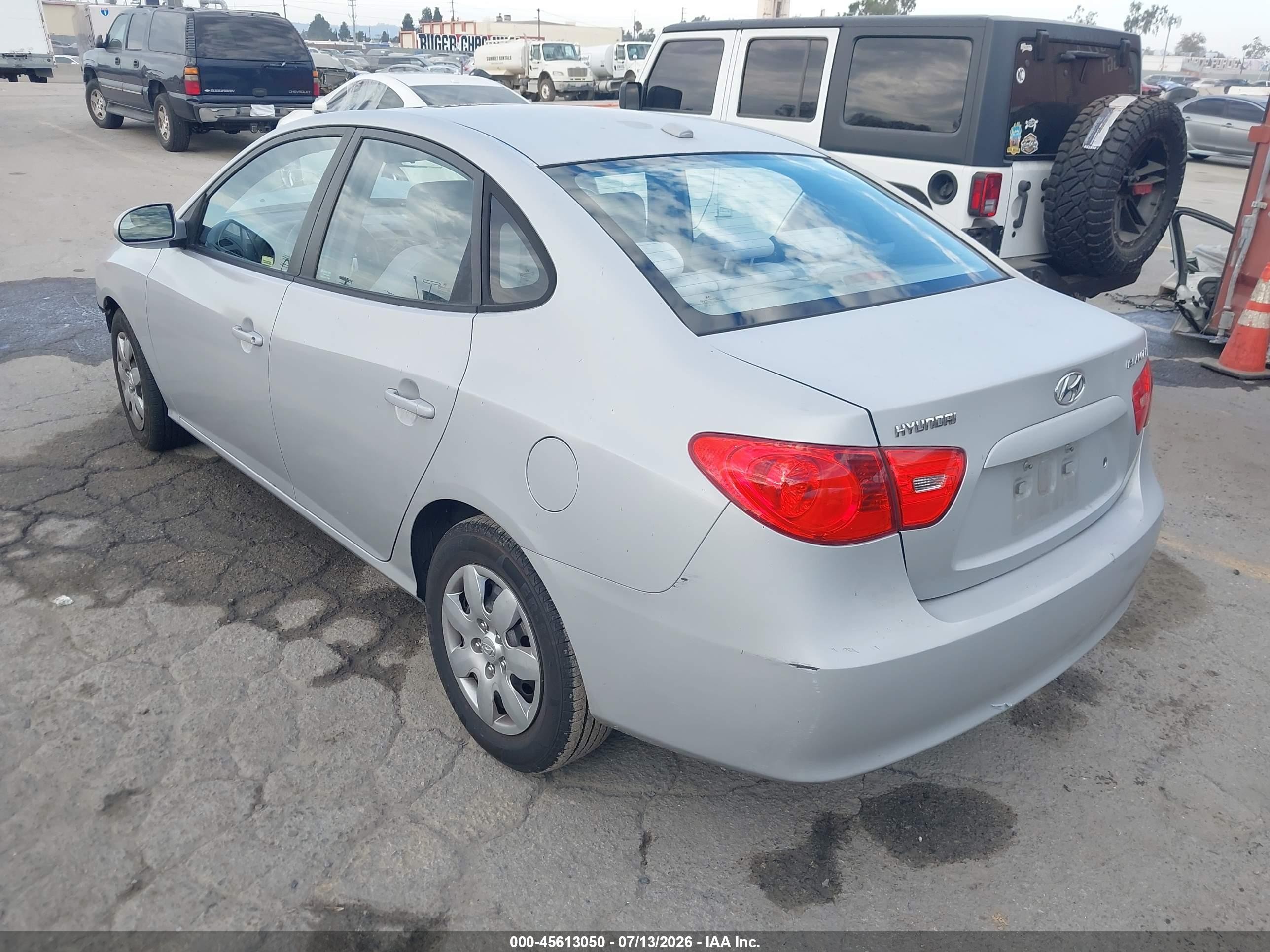 2008 Hyundai Elantra Gls/se Gray vin: KMHDU46D08U393165