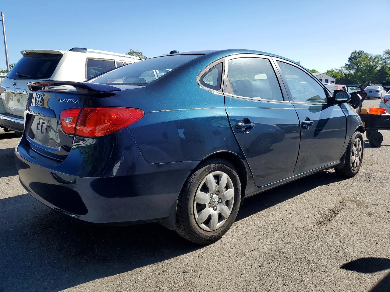 2008 Hyundai Elantra Gls Синий vin: KMHDU46D08U415312
