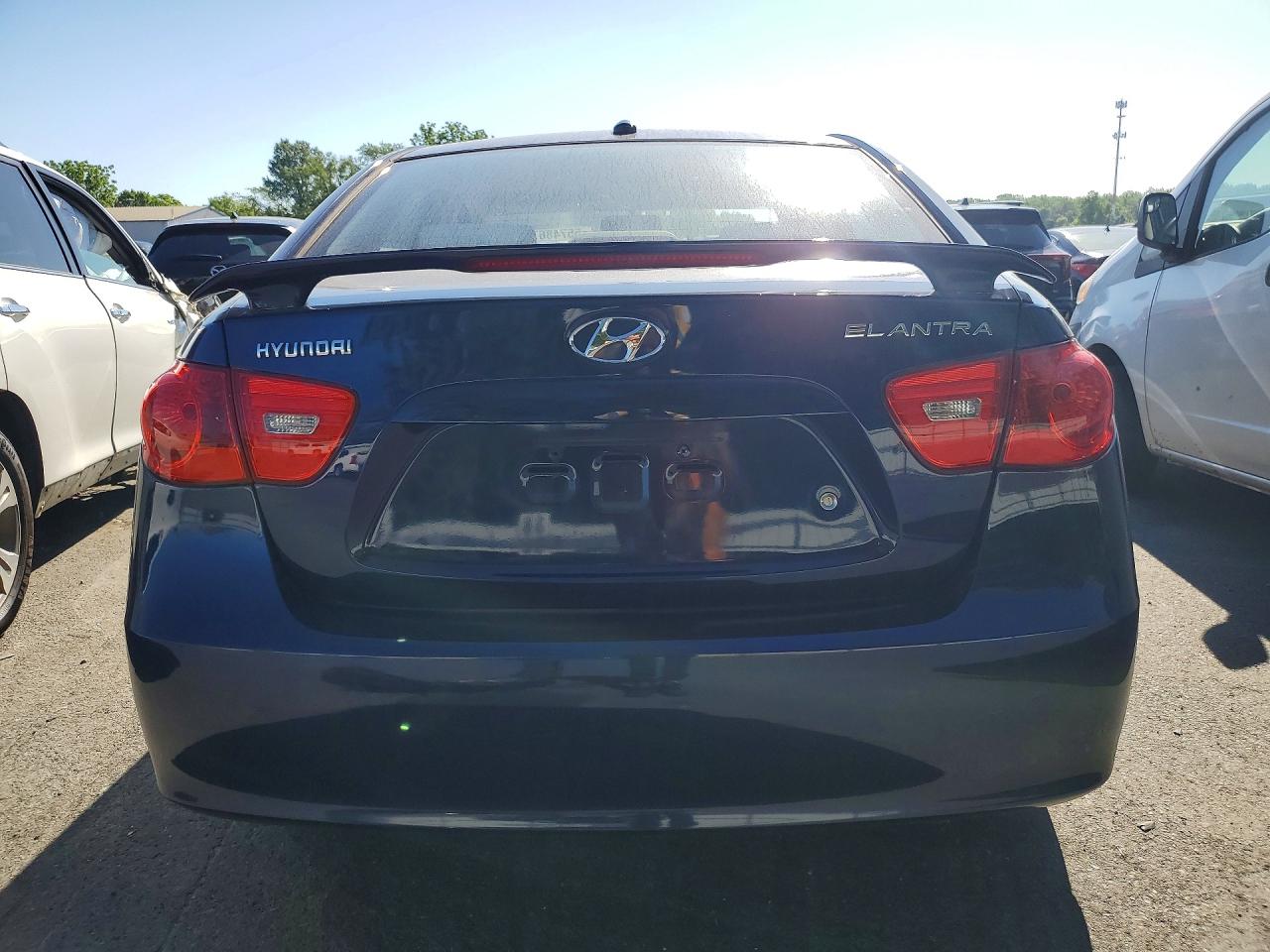 2008 Hyundai Elantra Gls Синий vin: KMHDU46D08U415312