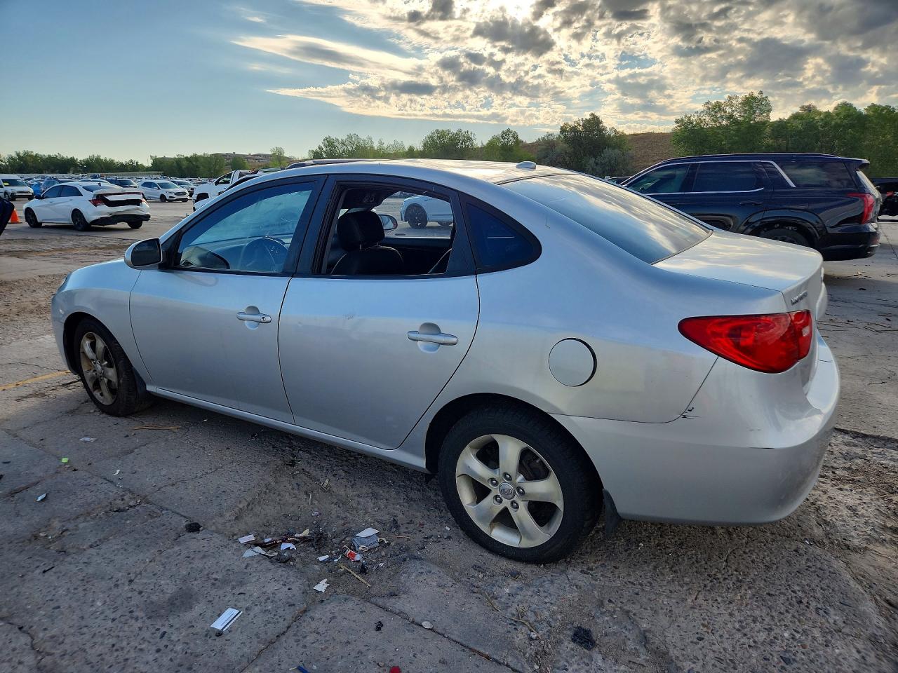 2008 Hyundai Elantra Gls Silver vin: KMHDU46D08U444731