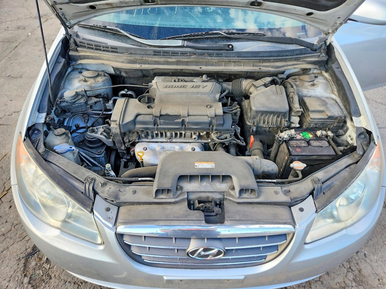 2008 Hyundai Elantra Gls Silver vin: KMHDU46D08U444731