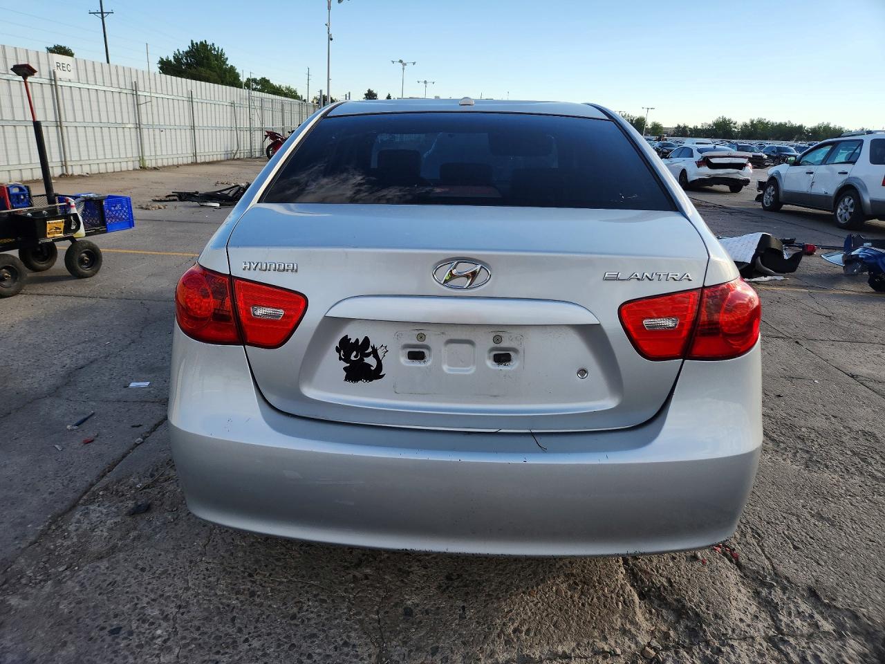 2008 Hyundai Elantra Gls Silver vin: KMHDU46D08U444731