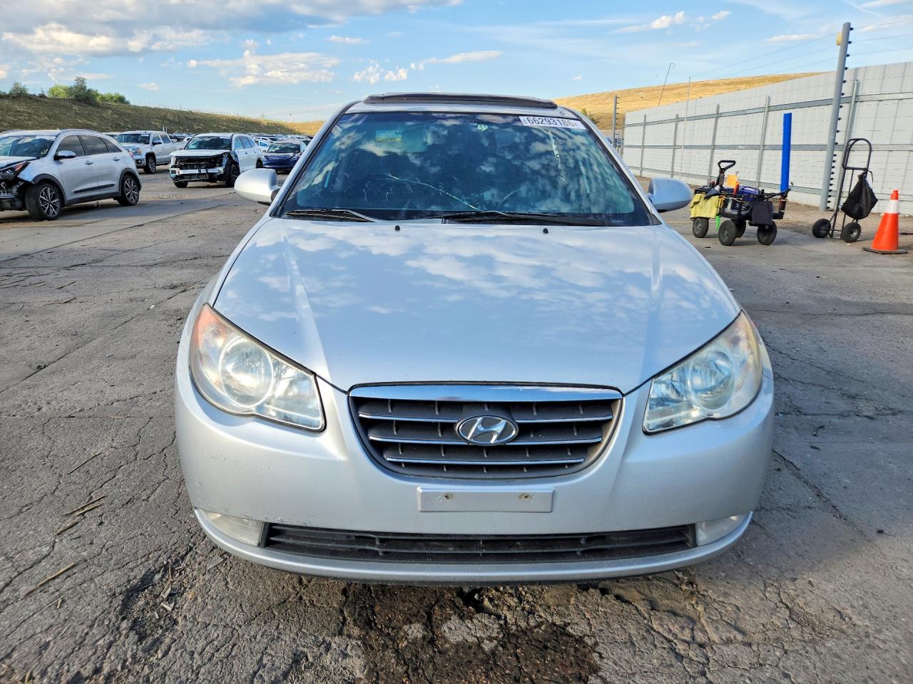 2008 Hyundai Elantra Gls Silver vin: KMHDU46D08U444731