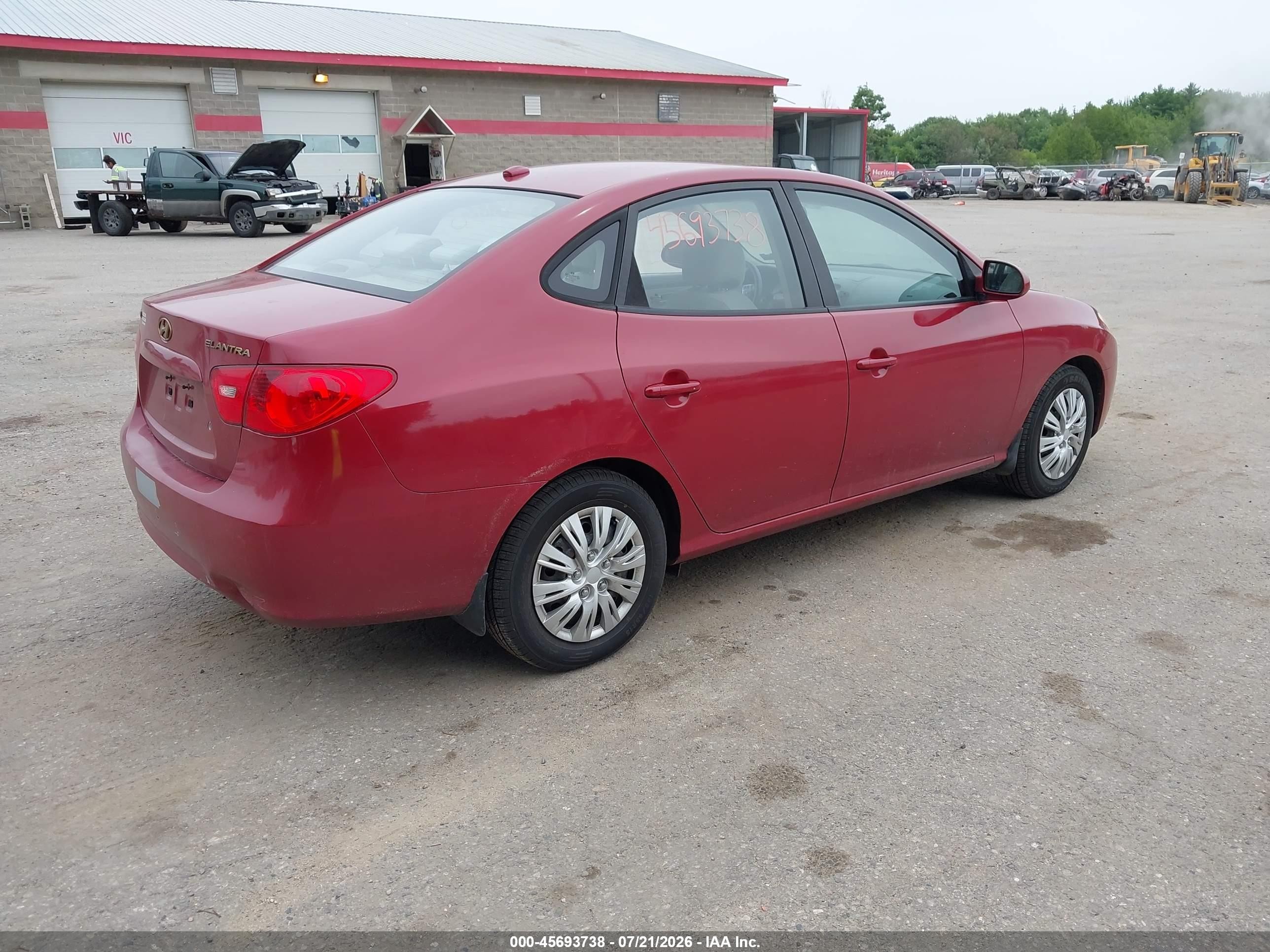 2008 Hyundai Elantra Gls/se Maroon vin: KMHDU46D08U454319