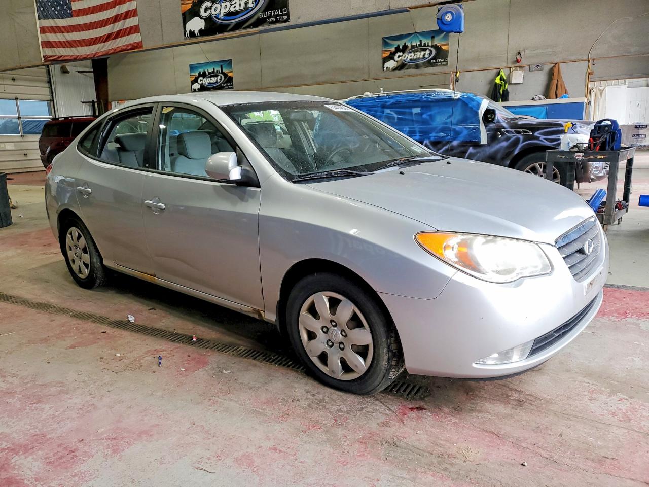 2008 Hyundai Elantra Gls Gray vin: KMHDU46D08U456166
