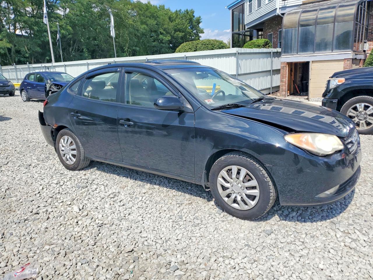 2008 Hyundai Elantra Gls Black vin: KMHDU46D08U462257