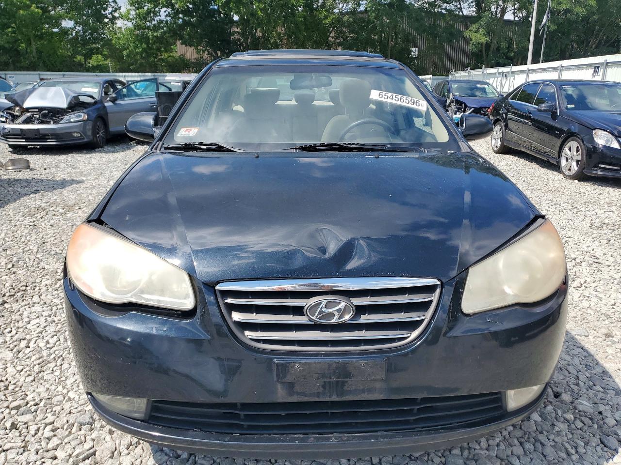 2008 Hyundai Elantra Gls Black vin: KMHDU46D08U462257