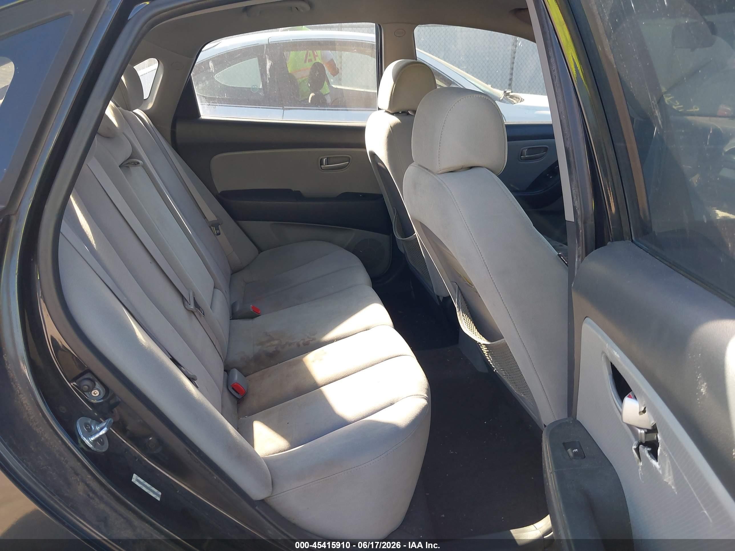 2008 Hyundai Elantra Gls/se Black vin: KMHDU46D08U482377
