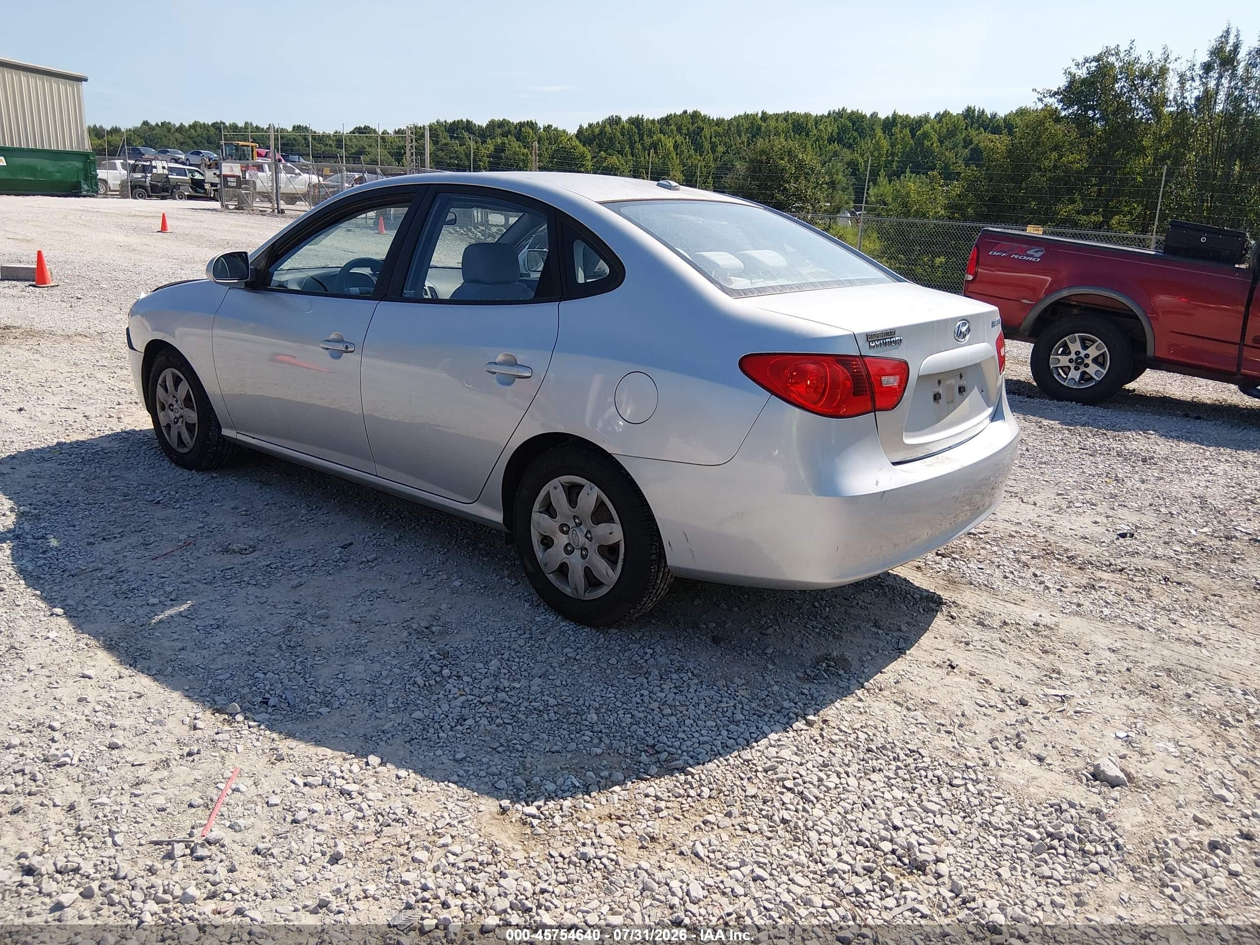 2008 Hyundai Elantra Gls/se Silver vin: KMHDU46D08U483898