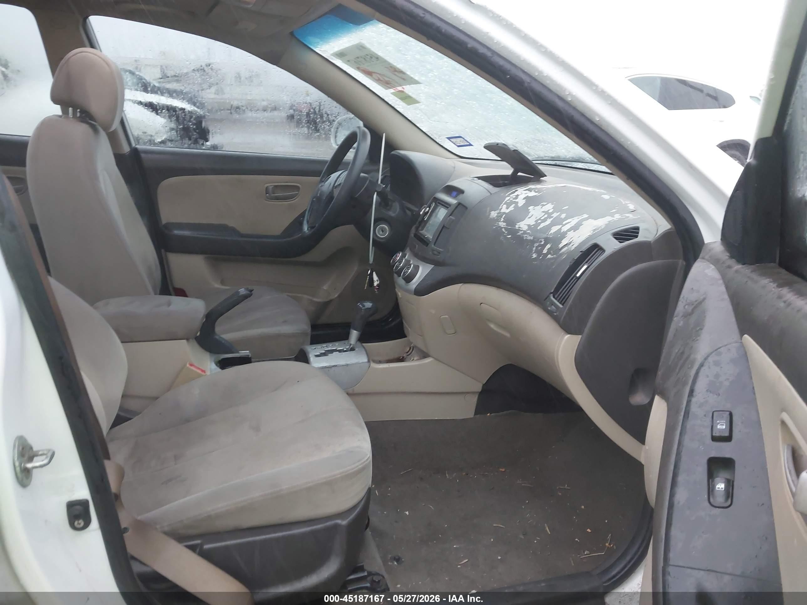 2008 Hyundai Elantra Gls/se White vin: KMHDU46D08U490463