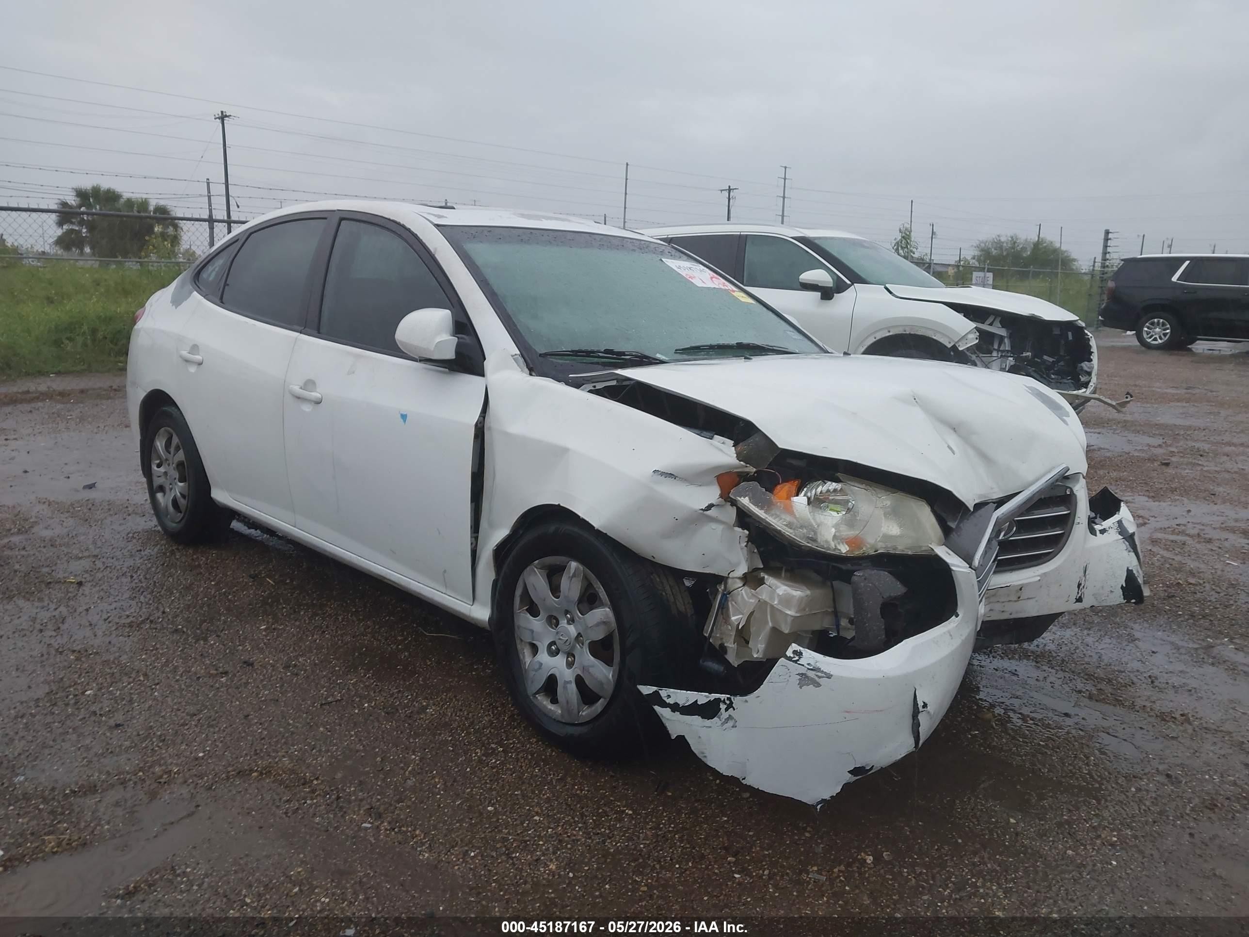 2008 Hyundai Elantra Gls/se White vin: KMHDU46D08U490463