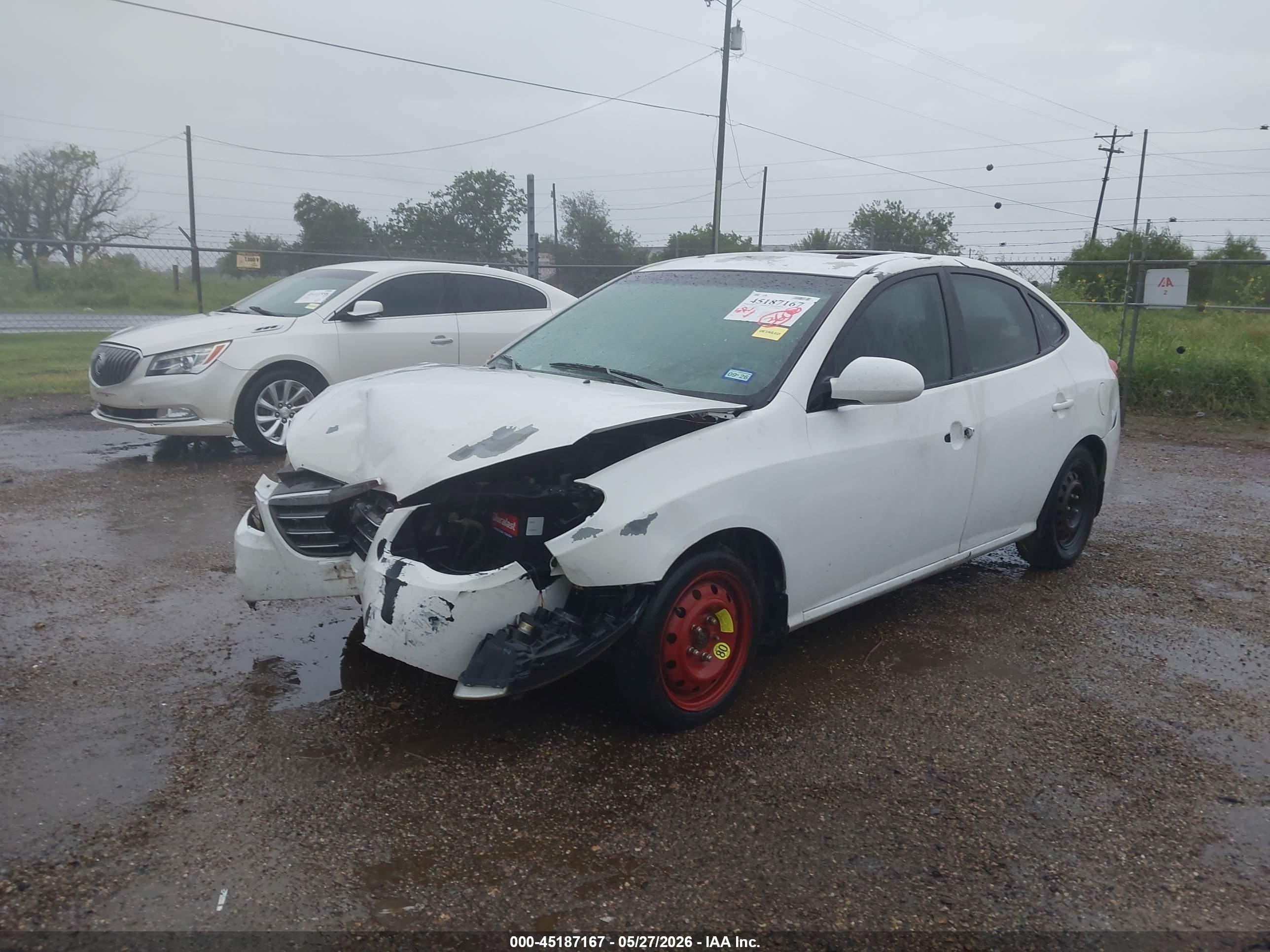 2008 Hyundai Elantra Gls/se White vin: KMHDU46D08U490463