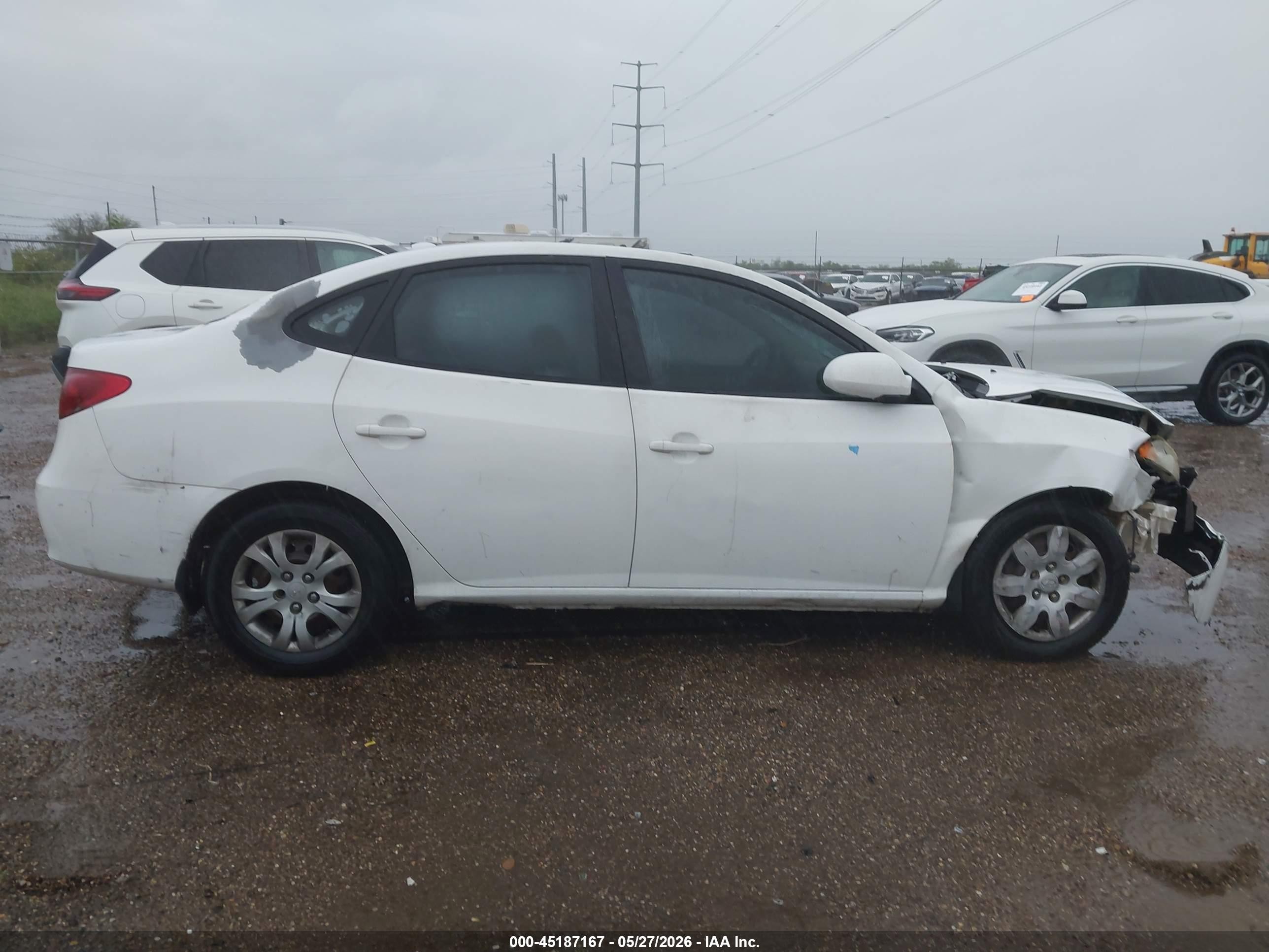 2008 Hyundai Elantra Gls/se White vin: KMHDU46D08U490463