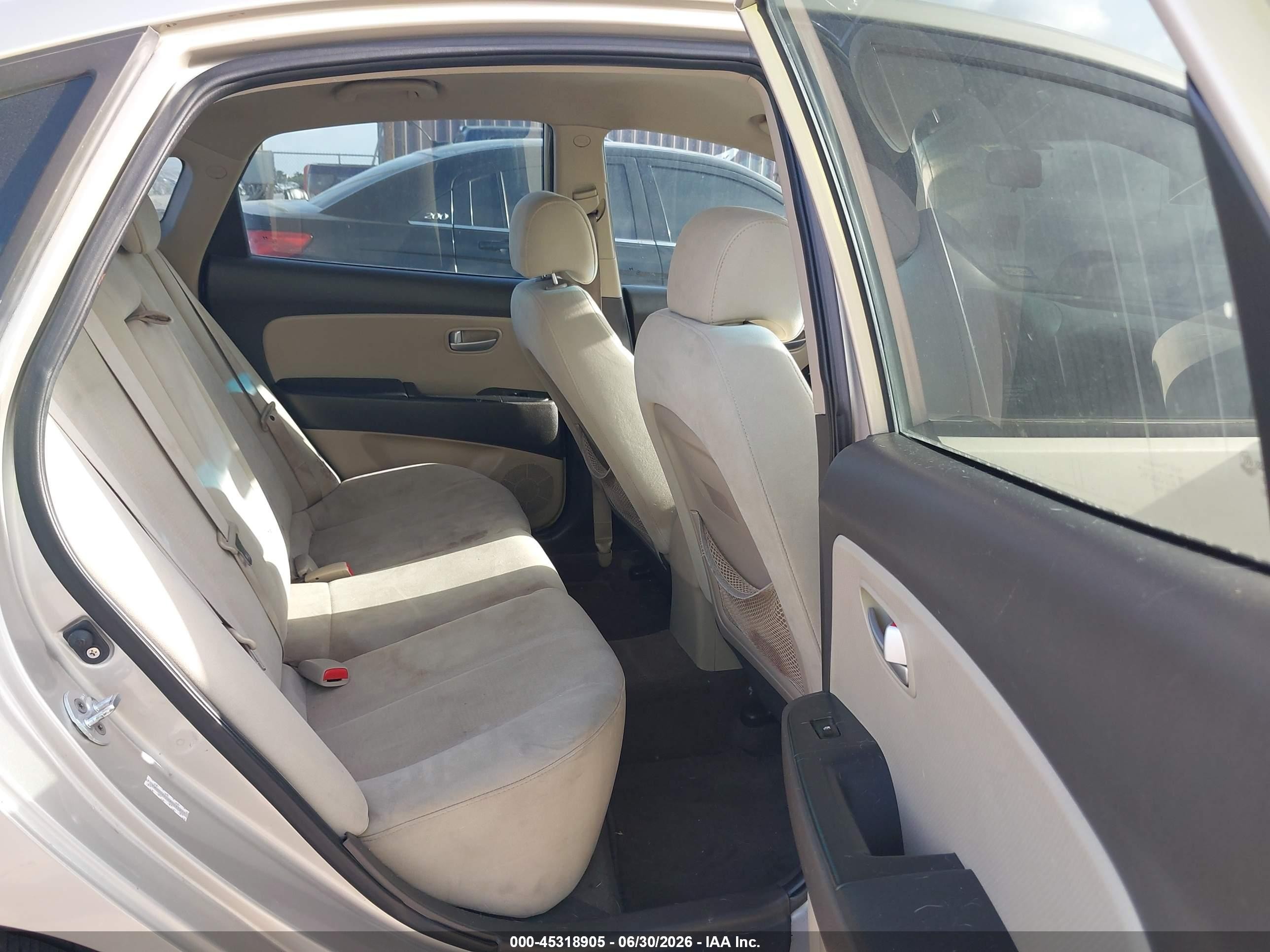2008 Hyundai Elantra Gls/se Beige vin: KMHDU46D08U531917
