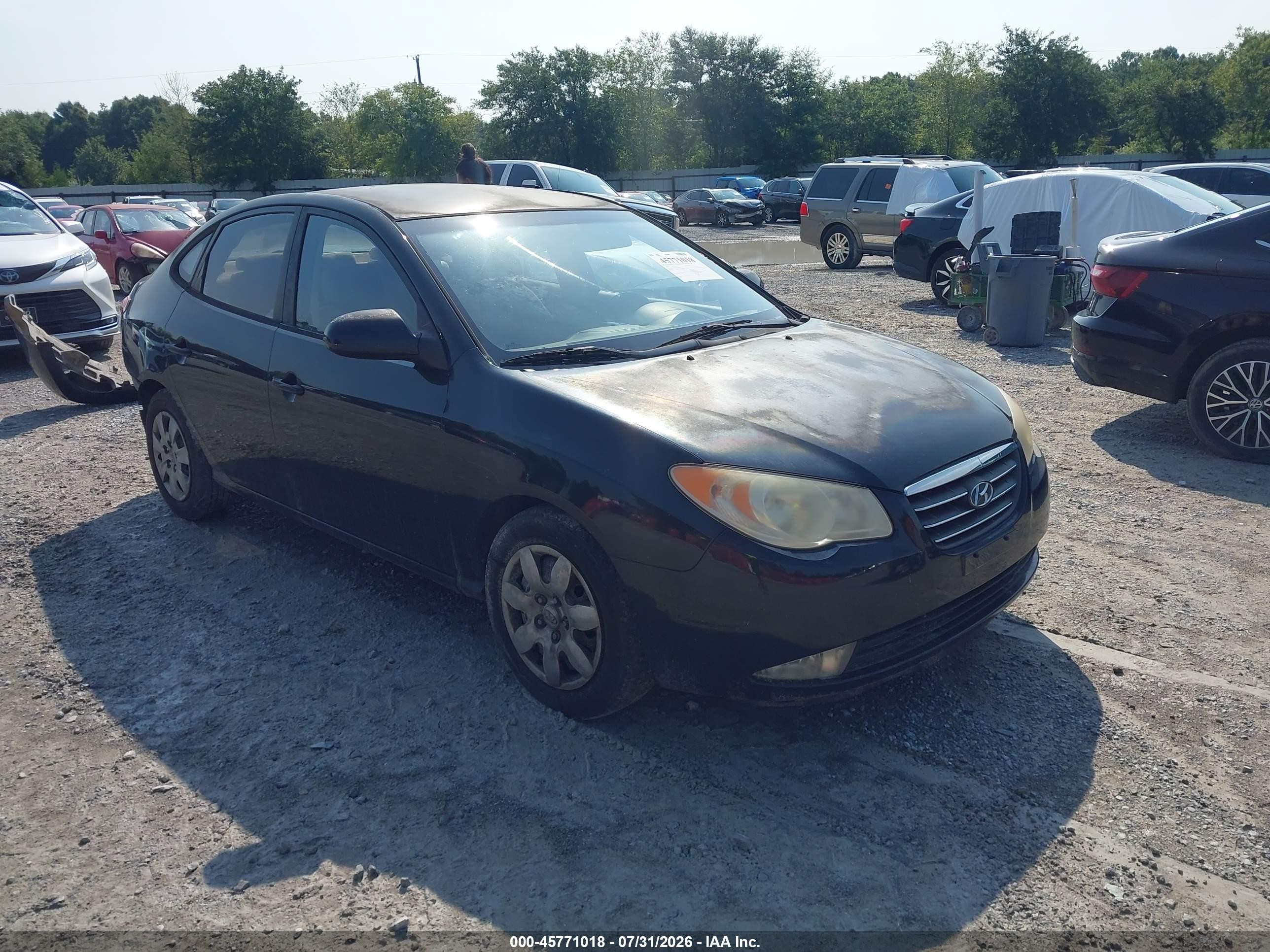 2008 Hyundai Elantra Gls/se Dark Blue vin: KMHDU46D08U541492