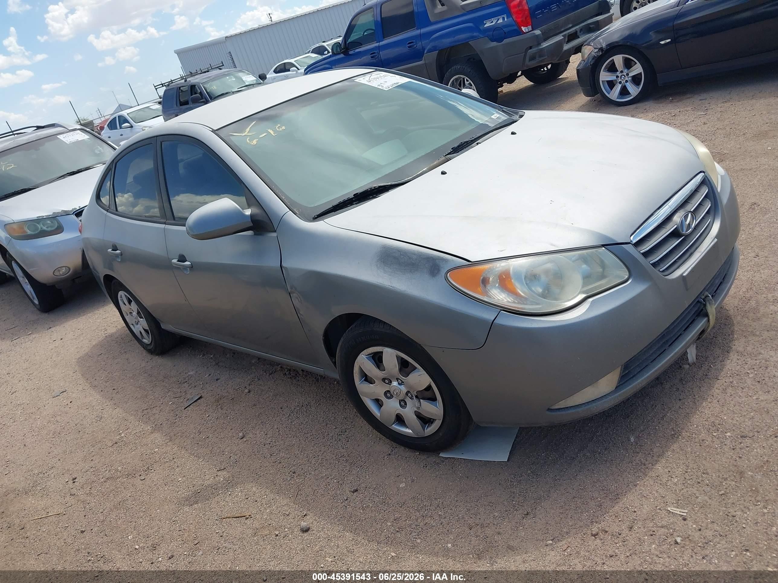 2008 Hyundai Elantra Gls/se Silver vin: KMHDU46D08U556641