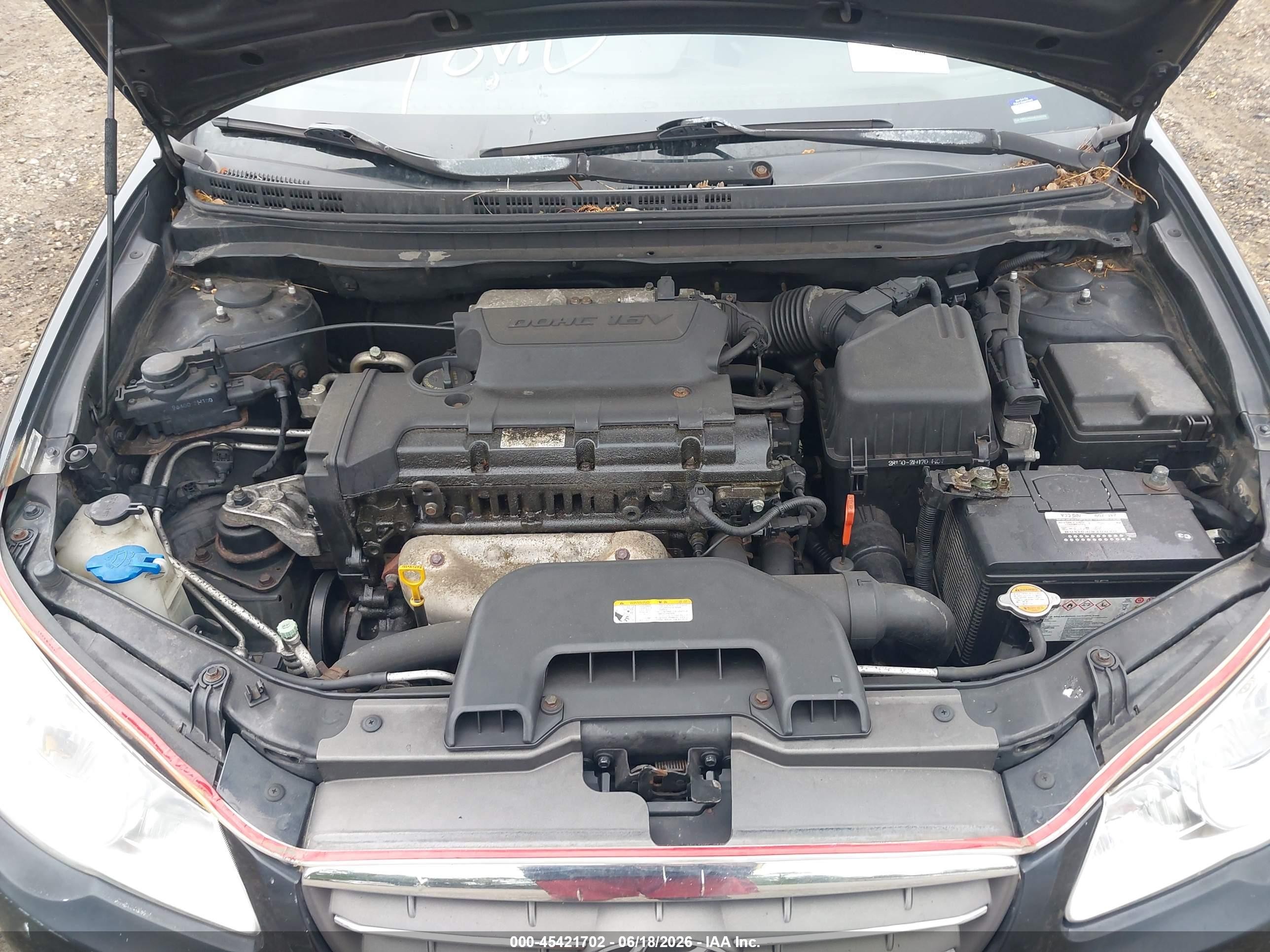 2008 Hyundai Elantra Gls/se Black vin: KMHDU46D08U559586
