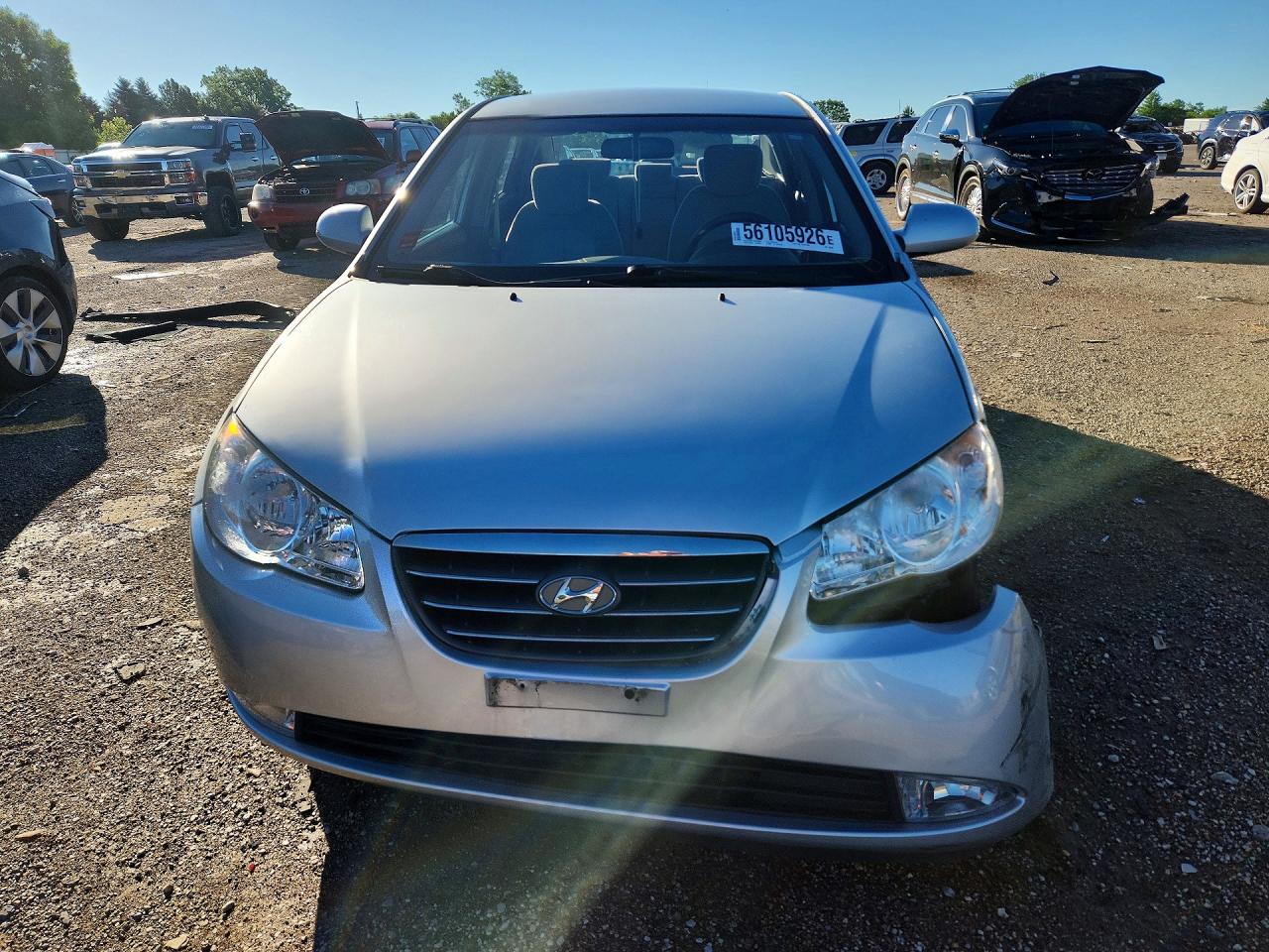 2008 Hyundai Elantra Gls Серебряный vin: KMHDU46D08U580552