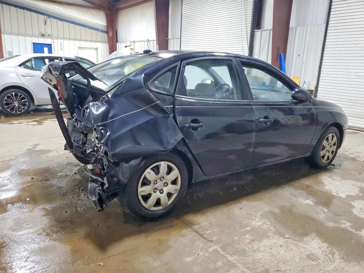 2008 Hyundai Elantra Gls Black vin: KMHDU46D08U583581