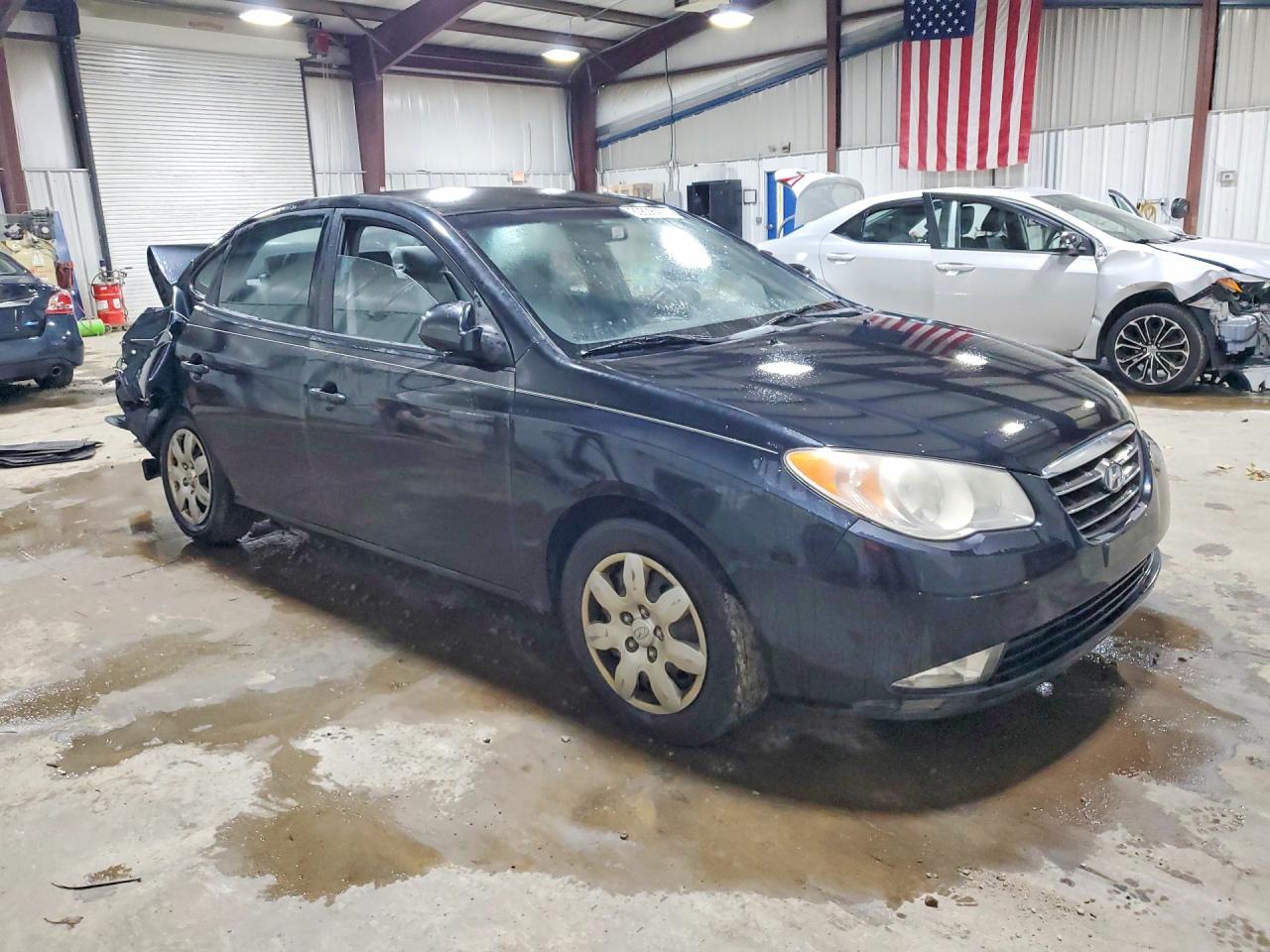 2008 Hyundai Elantra Gls Black vin: KMHDU46D08U583581