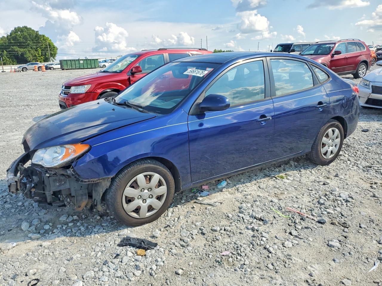 2009 Hyundai Elantra Gls Синий vin: KMHDU46D09U604401