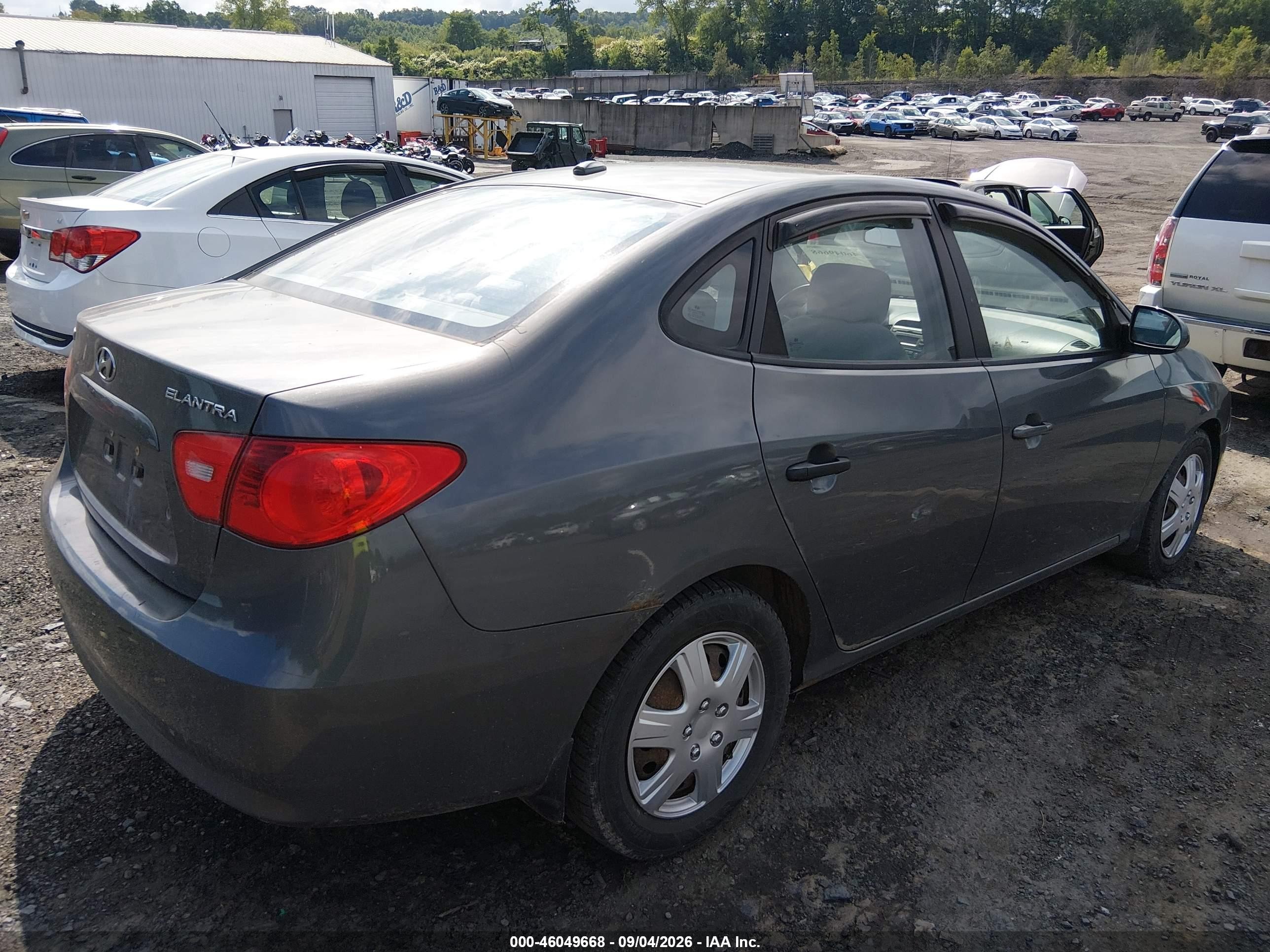 2009 Hyundai Elantra Gls Gray vin: KMHDU46D09U634563