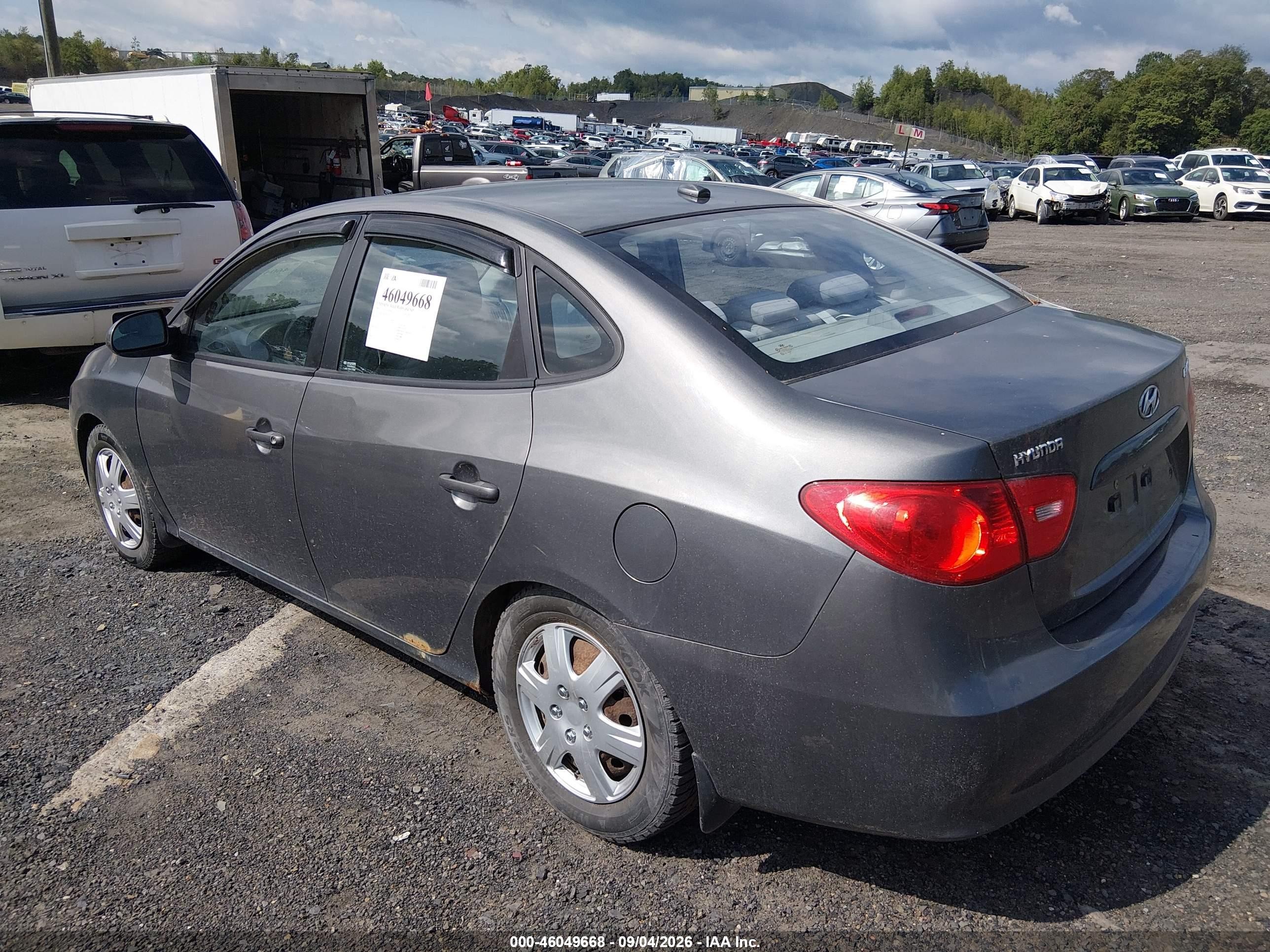 2009 Hyundai Elantra Gls Gray vin: KMHDU46D09U634563