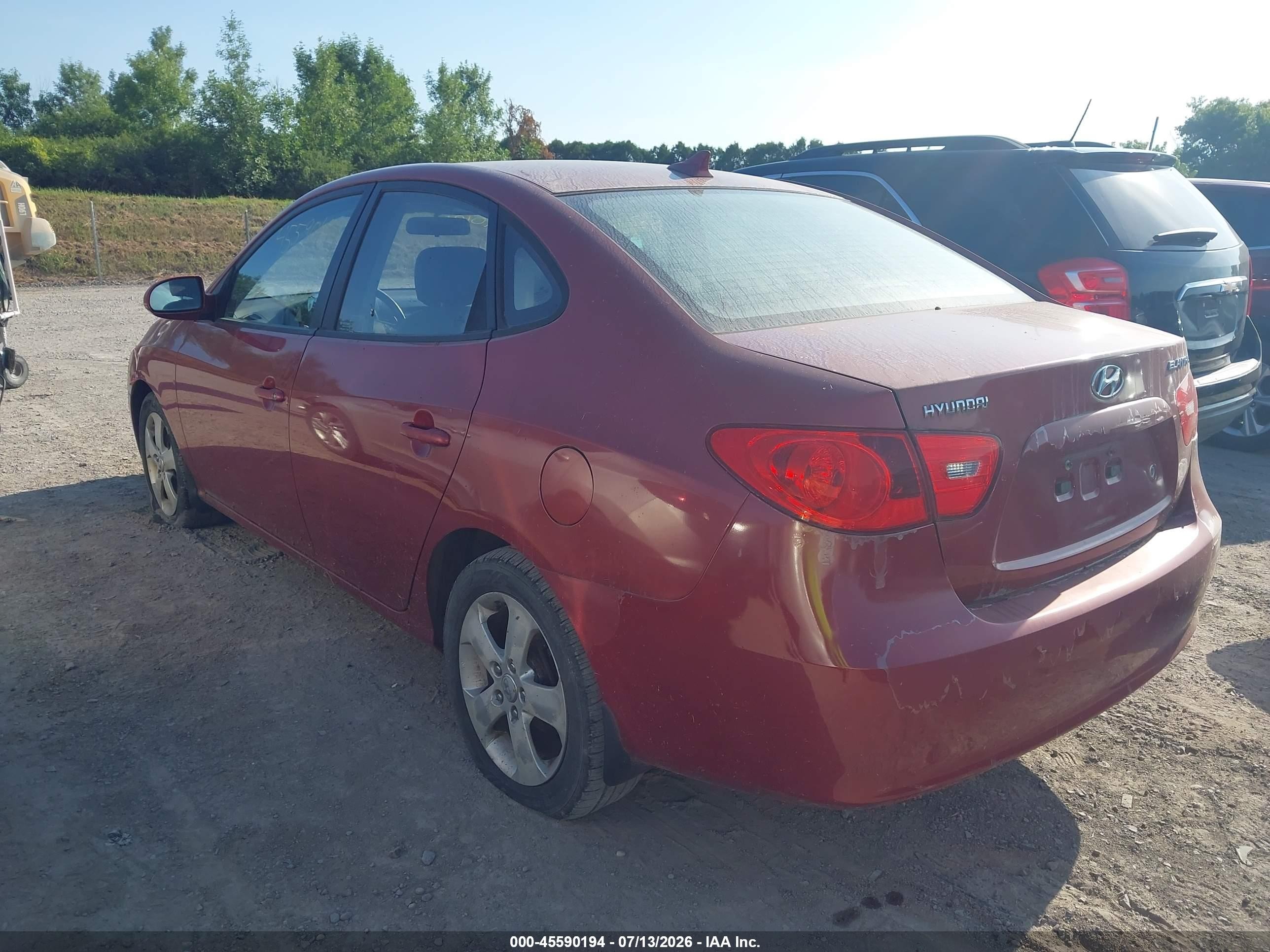 2009 Hyundai Elantra Se Красный vin: KMHDU46D09U657115