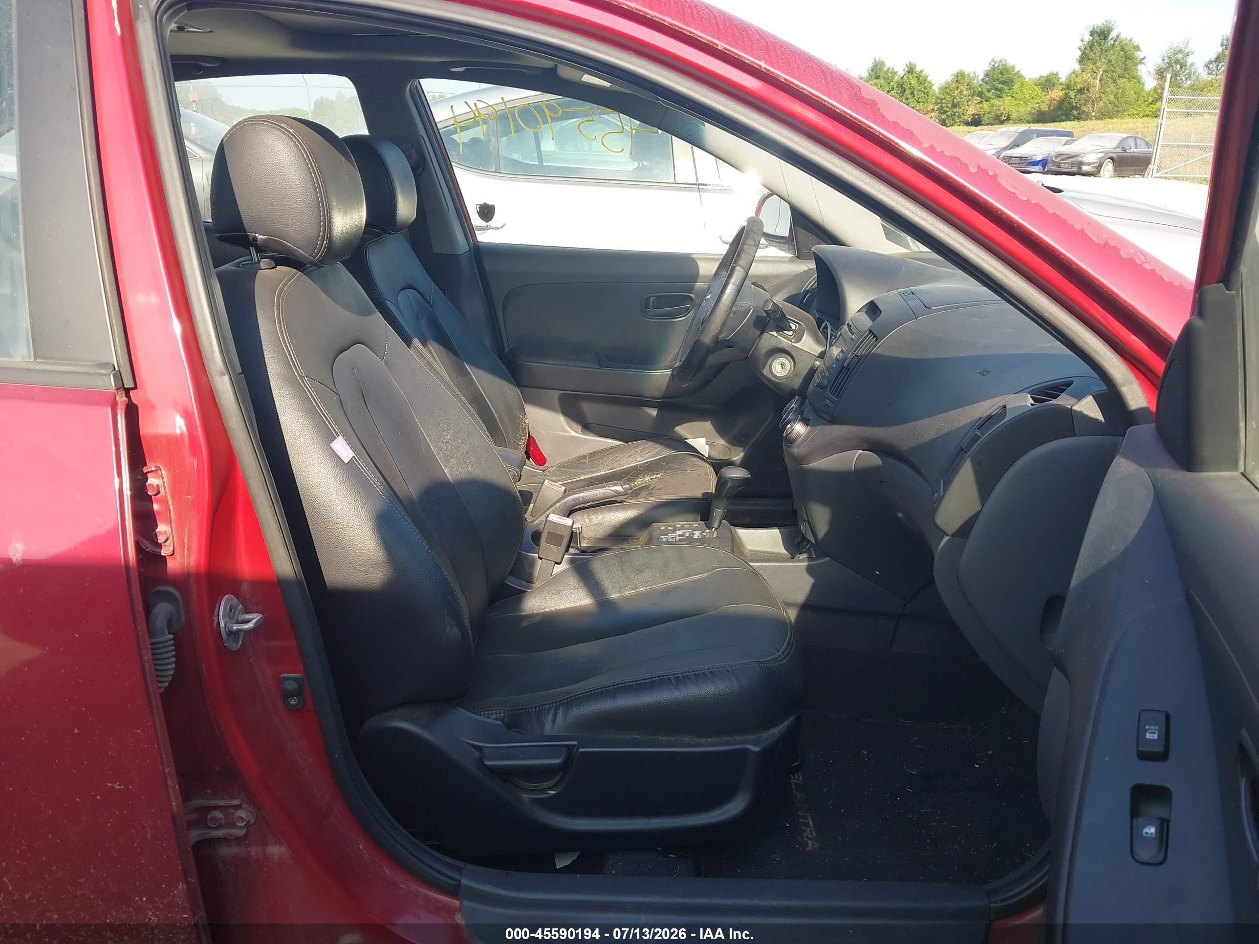 2009 Hyundai Elantra Se Красный vin: KMHDU46D09U657115