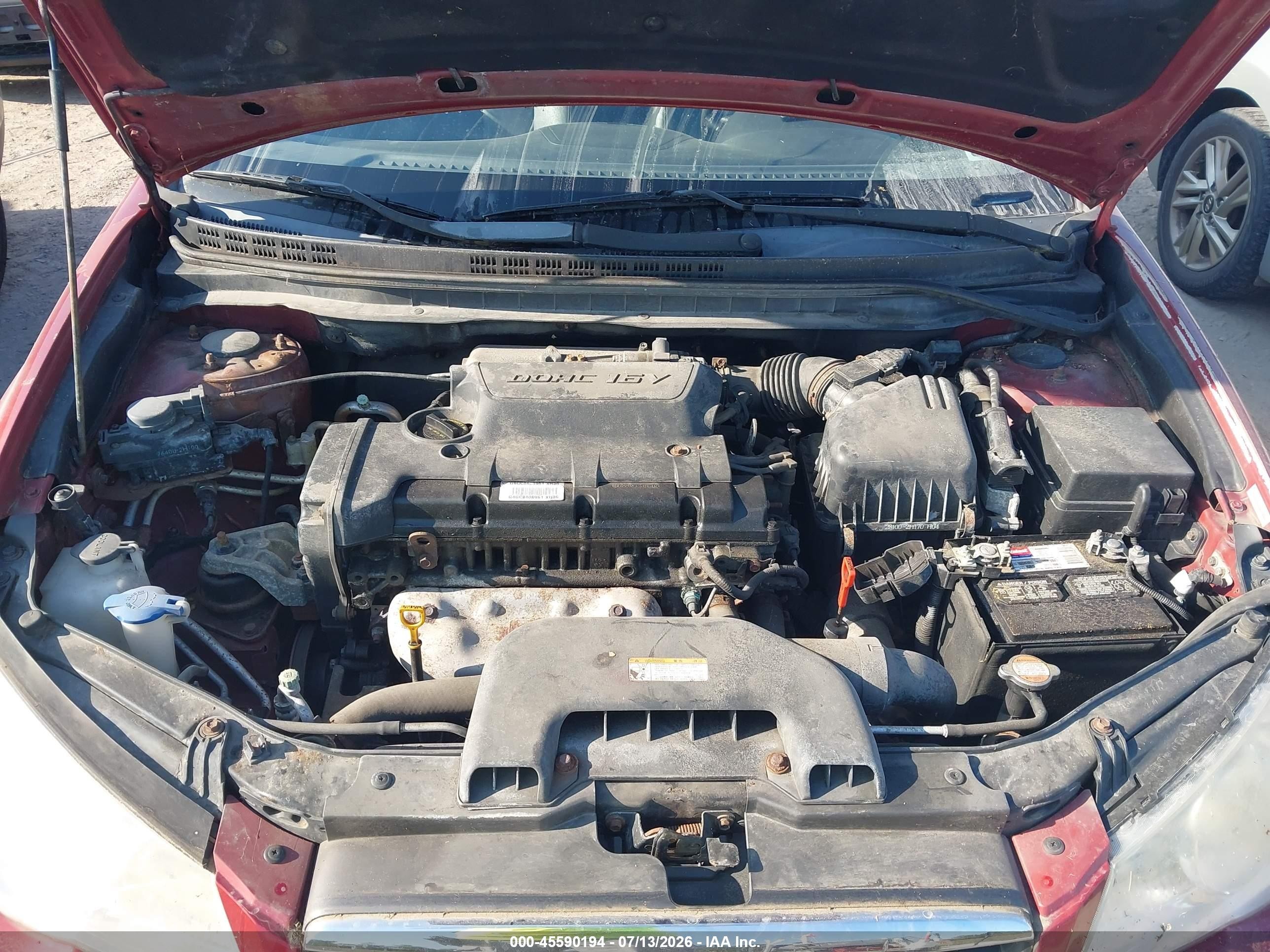 2009 Hyundai Elantra Se Красный vin: KMHDU46D09U657115