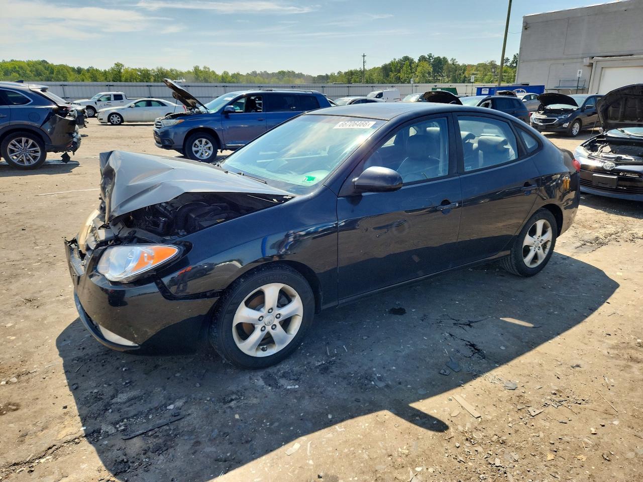 2009 Hyundai Elantra Se Black vin: KMHDU46D09U657910