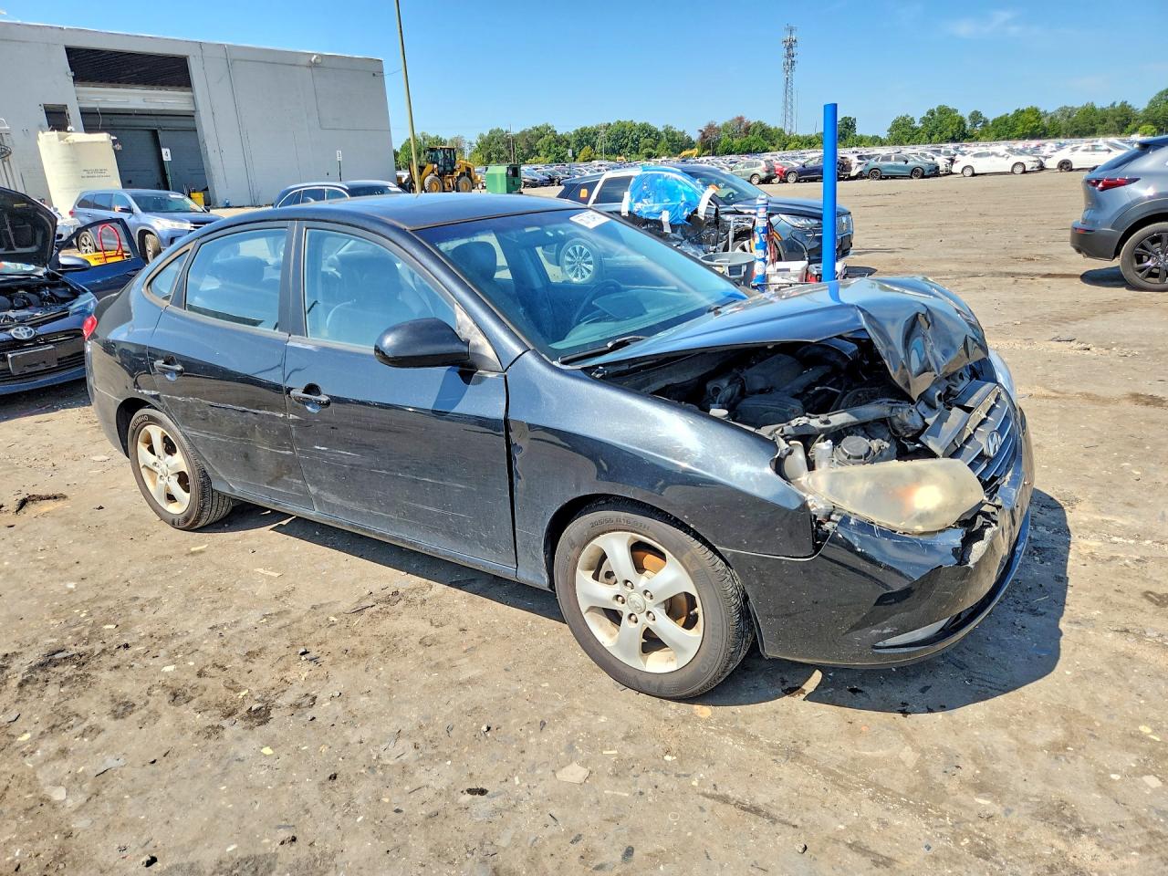 2009 Hyundai Elantra Se Black vin: KMHDU46D09U657910