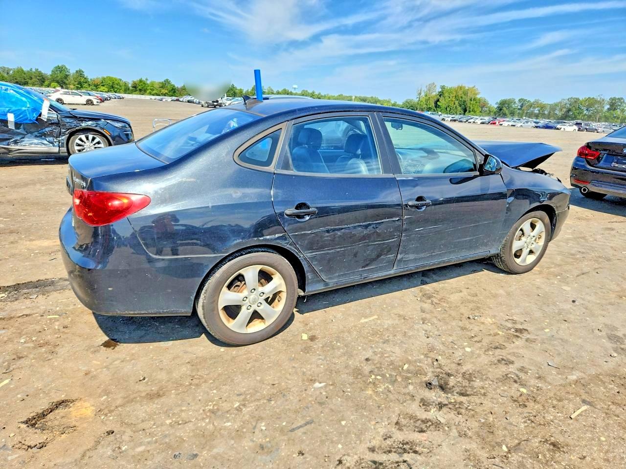 2009 Hyundai Elantra Se Black vin: KMHDU46D09U657910