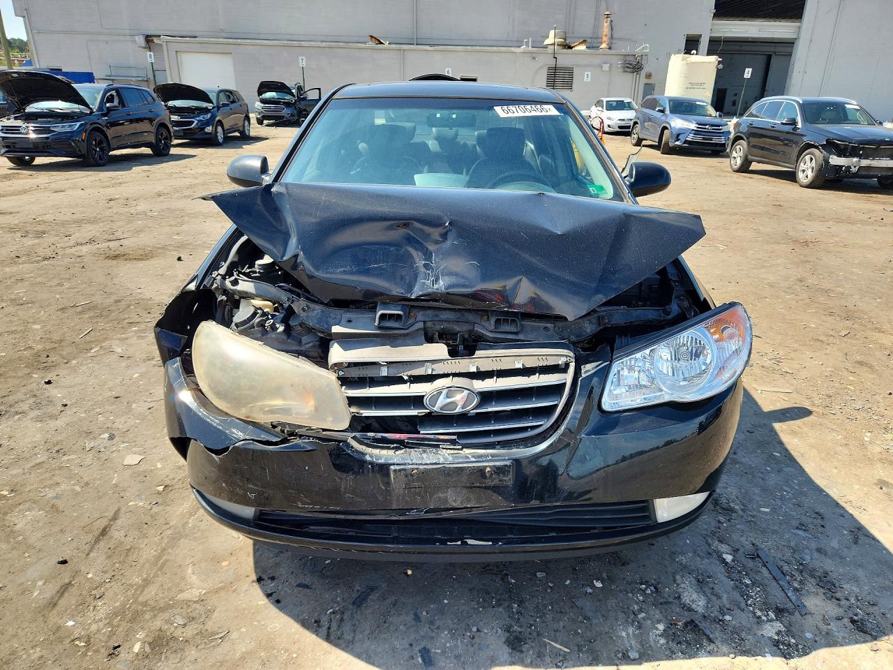 2009 Hyundai Elantra Se Black vin: KMHDU46D09U657910