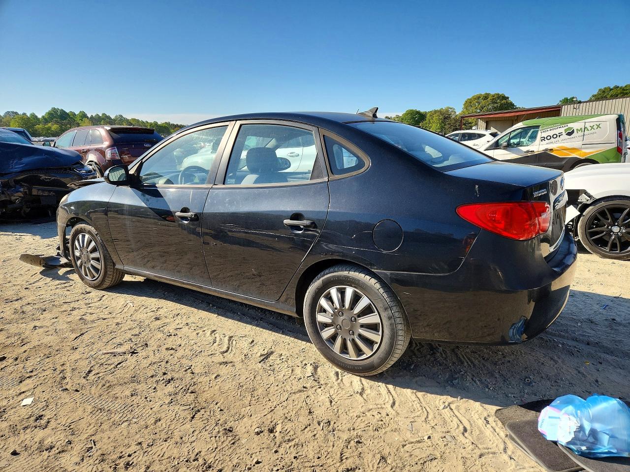 2009 Hyundai Elantra Gls Black vin: KMHDU46D09U691782