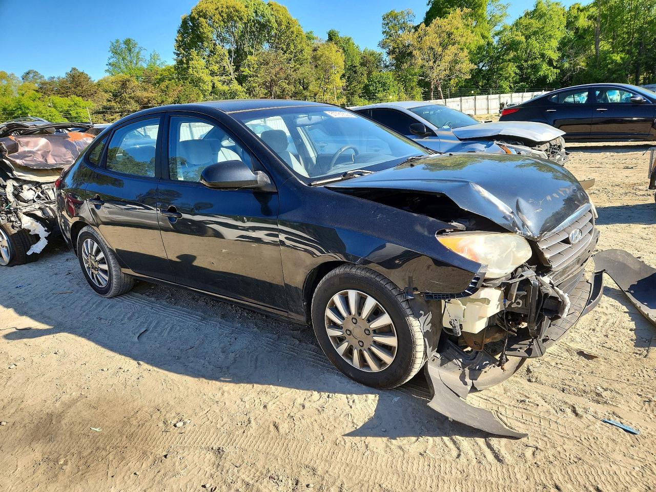 2009 Hyundai Elantra Gls Black vin: KMHDU46D09U691782