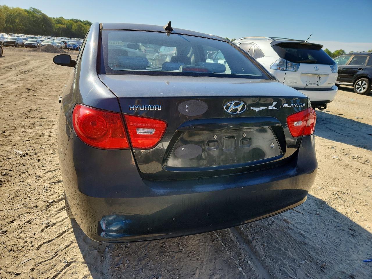 2009 Hyundai Elantra Gls Black vin: KMHDU46D09U691782