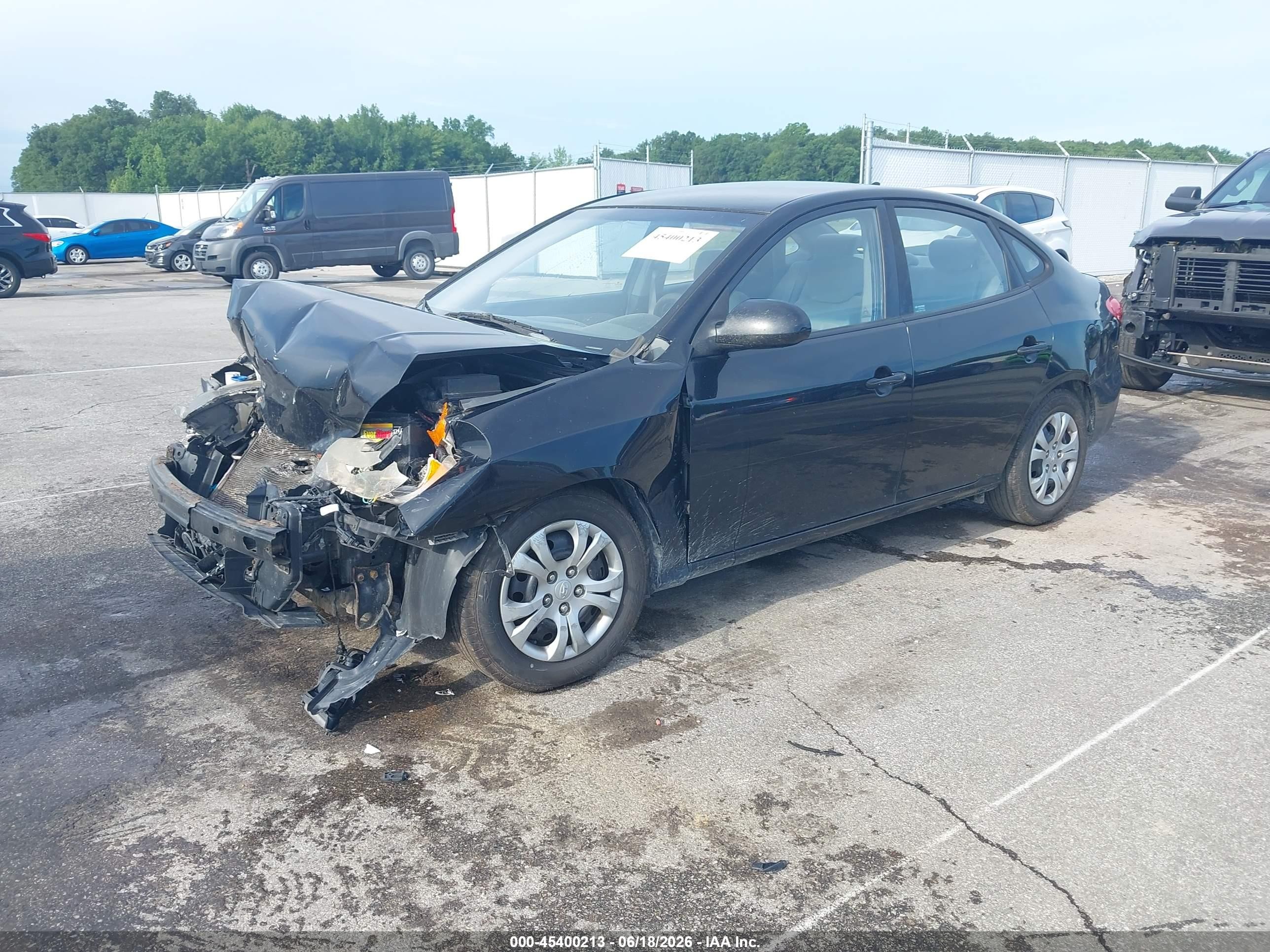 2009 Hyundai Elantra Gls Black vin: KMHDU46D09U781224